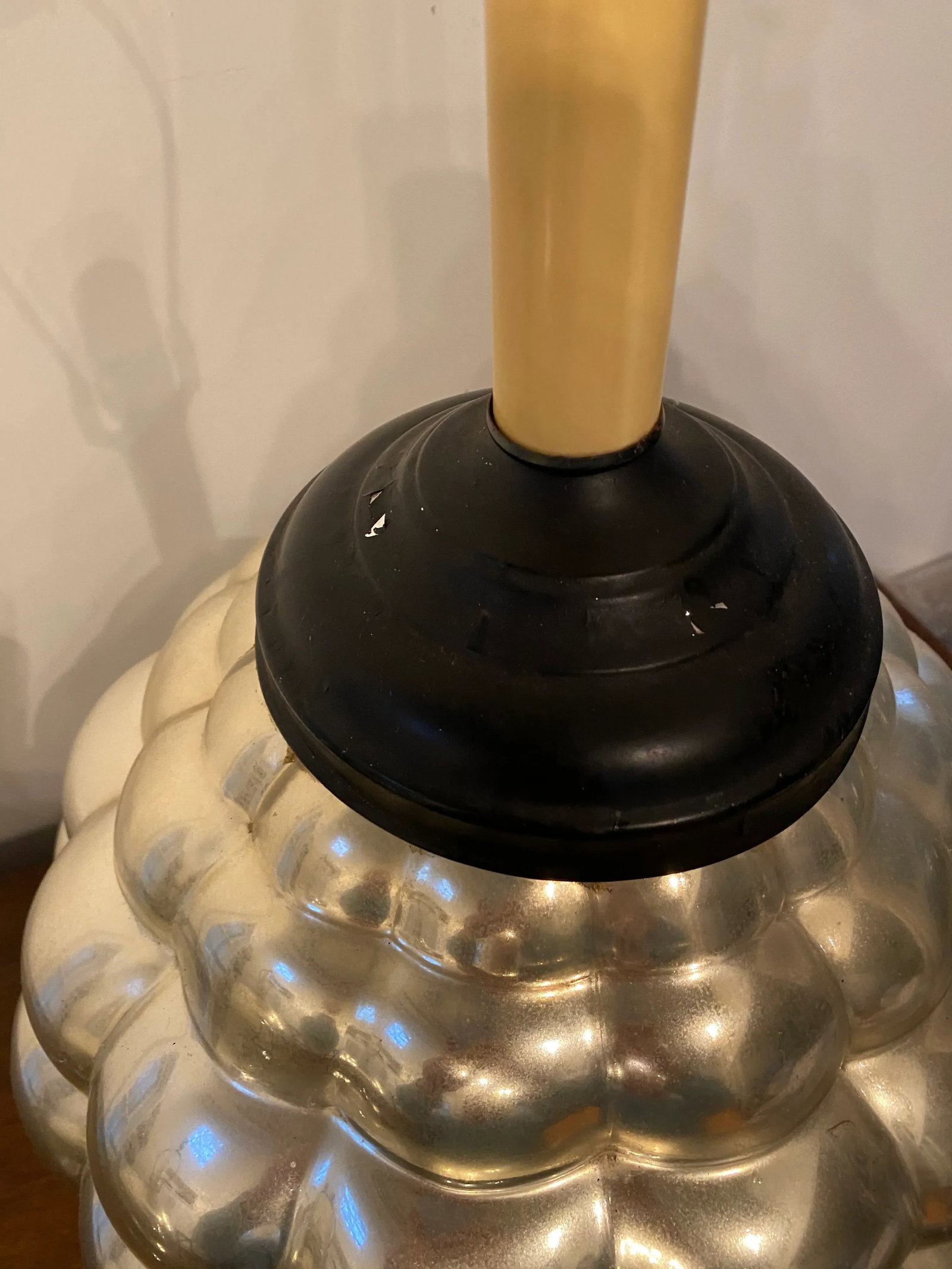 Mid-Century Mercury Glass Lamp - 4