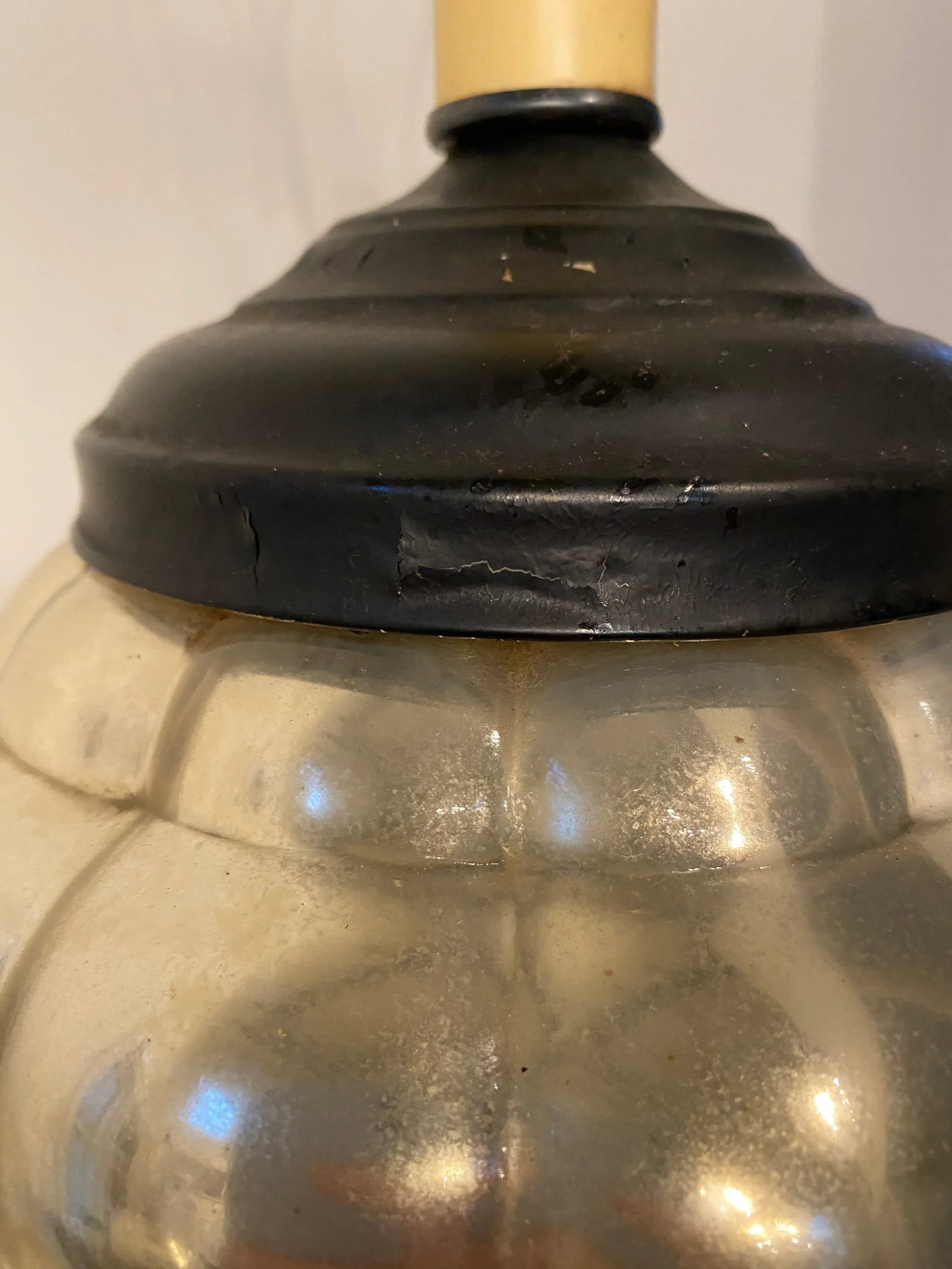 Mid-Century Mercury Glass Lamp - 5