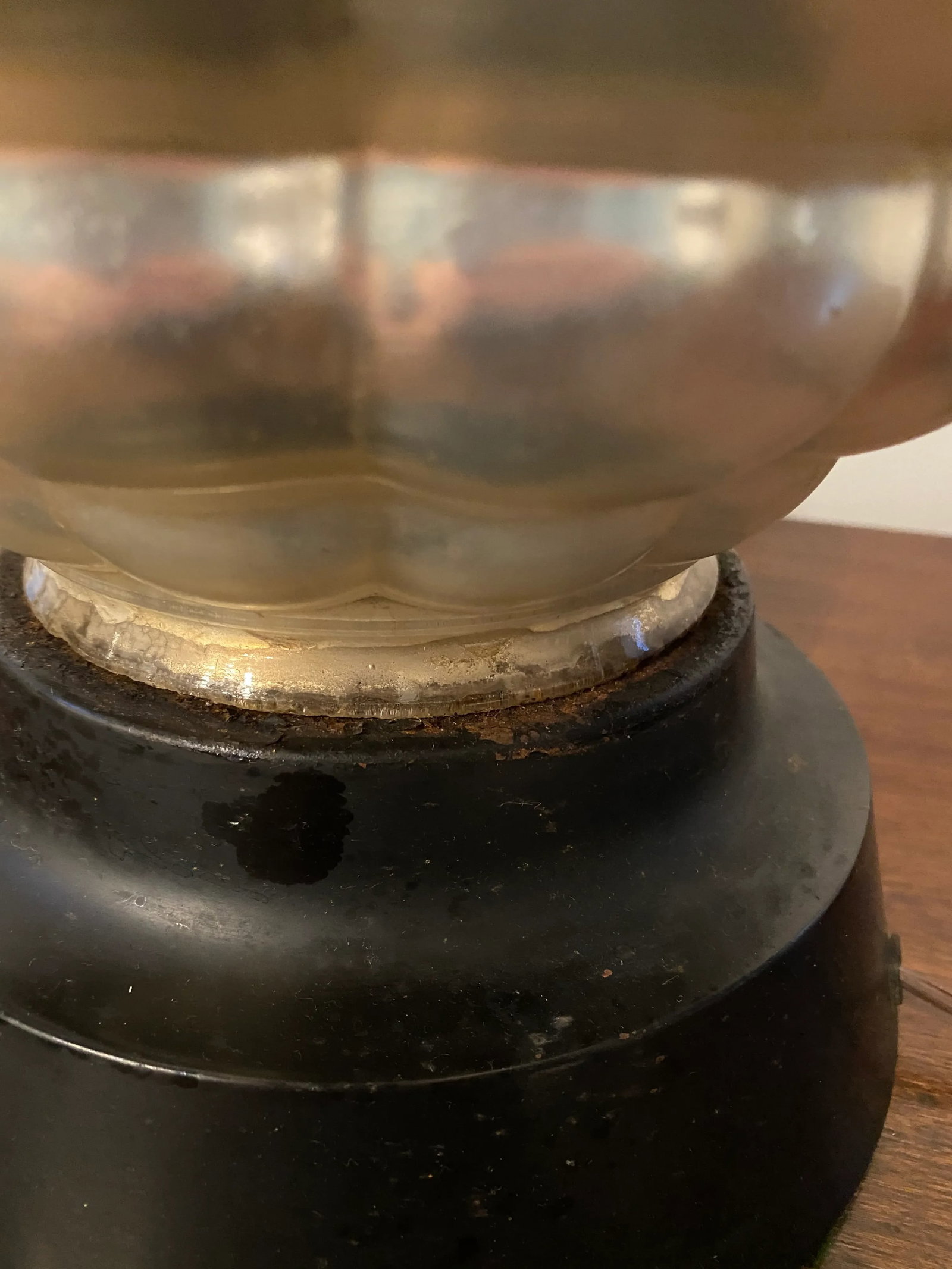 Mid-Century Mercury Glass Lamp - 7