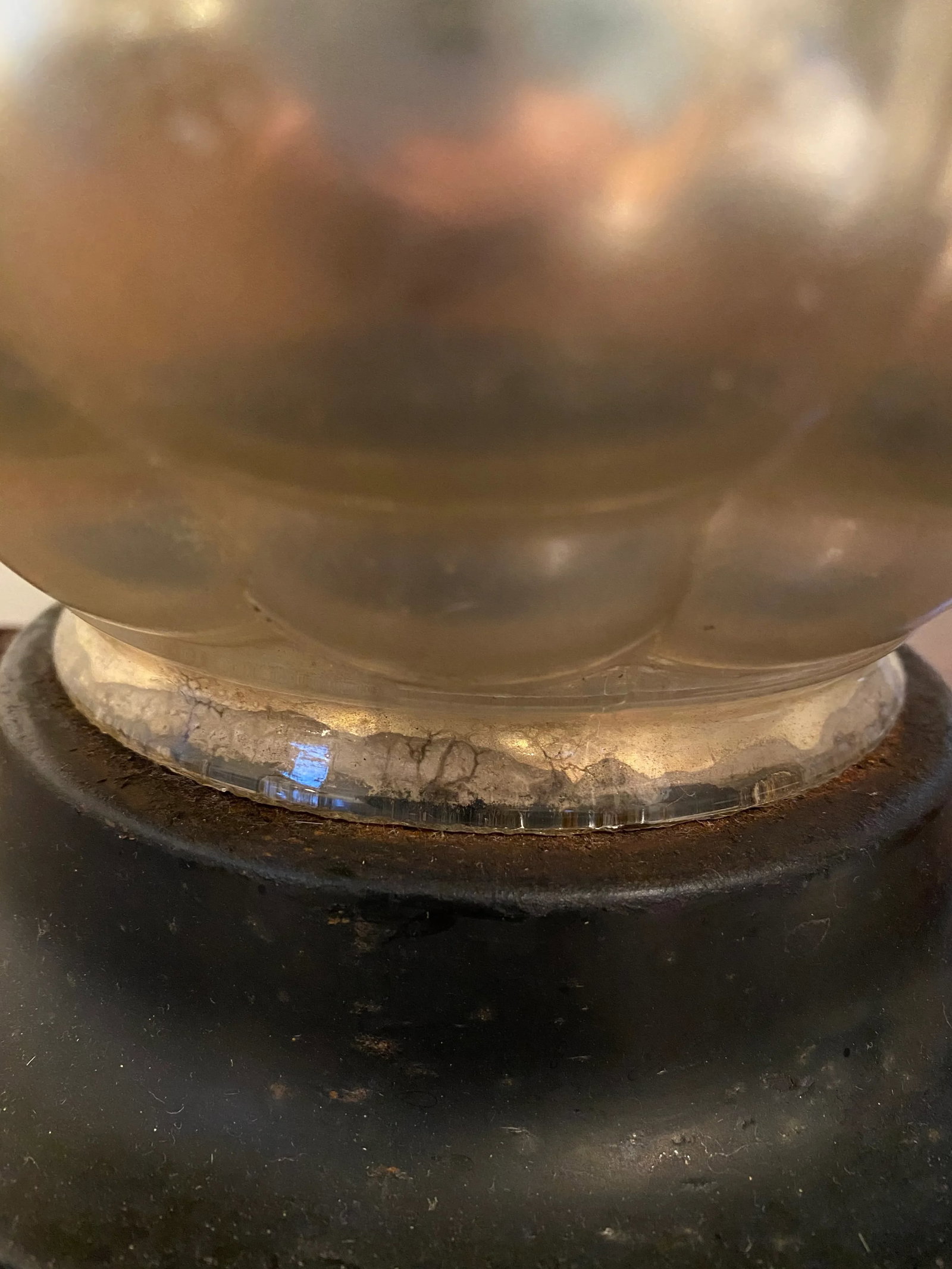 Mid-Century Mercury Glass Lamp - 8