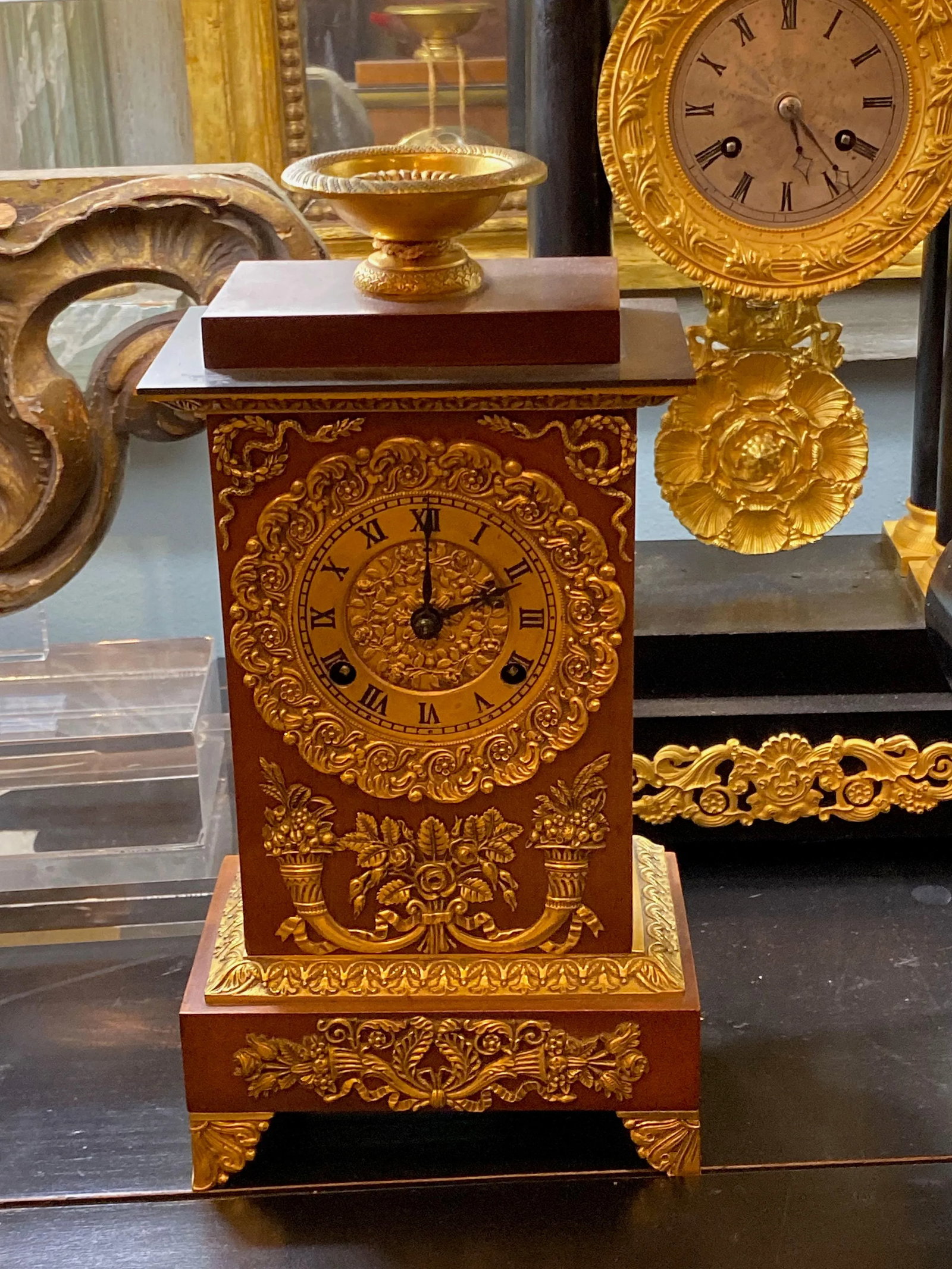 19th Century French Empire Ormolu Style Clock - 2