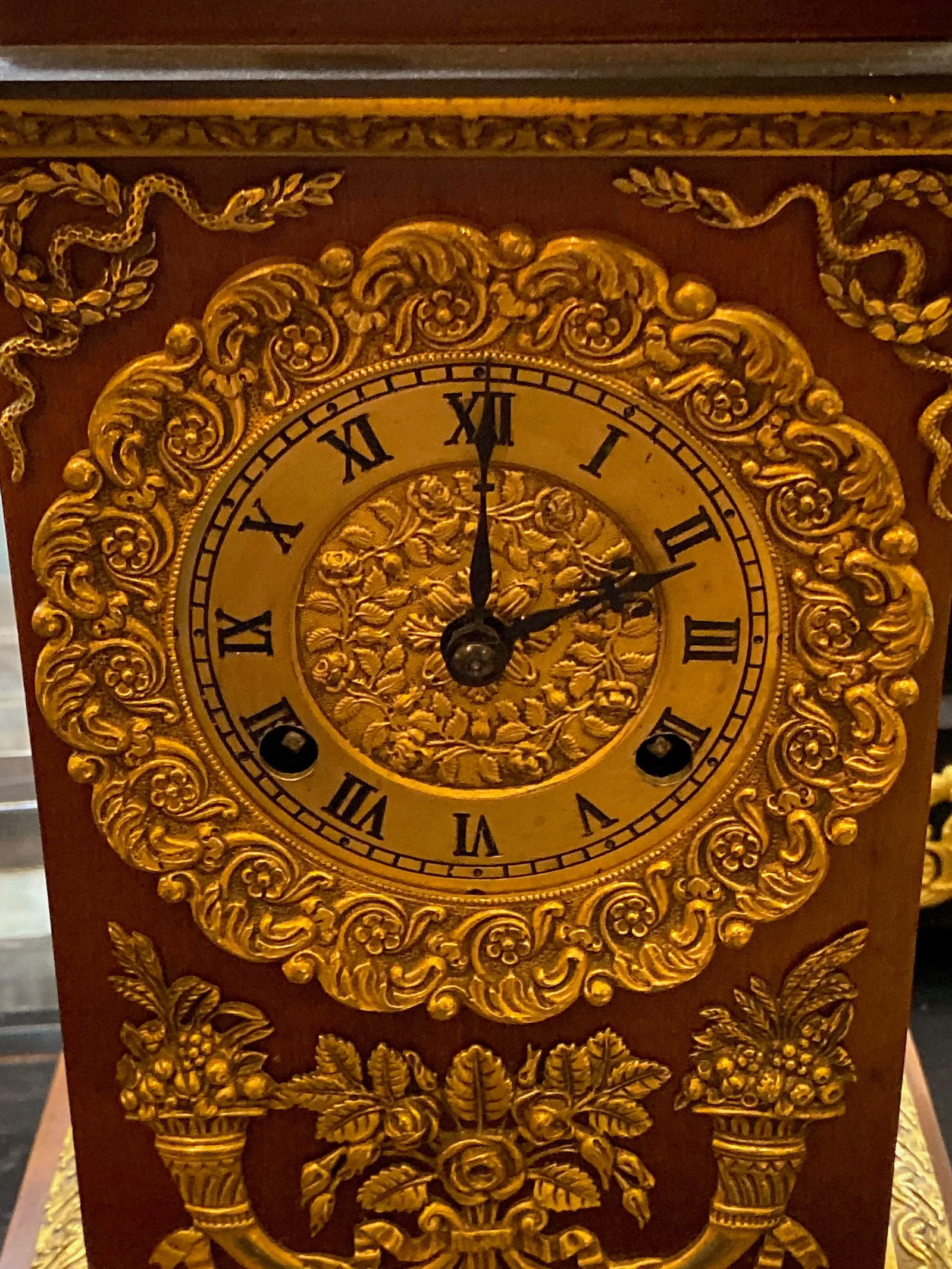 19th Century French Empire Ormolu Style Clock - 4