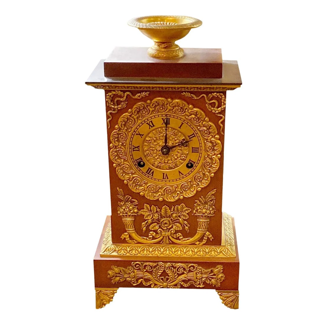 19th Century French Empire Ormolu Style Clock - 9