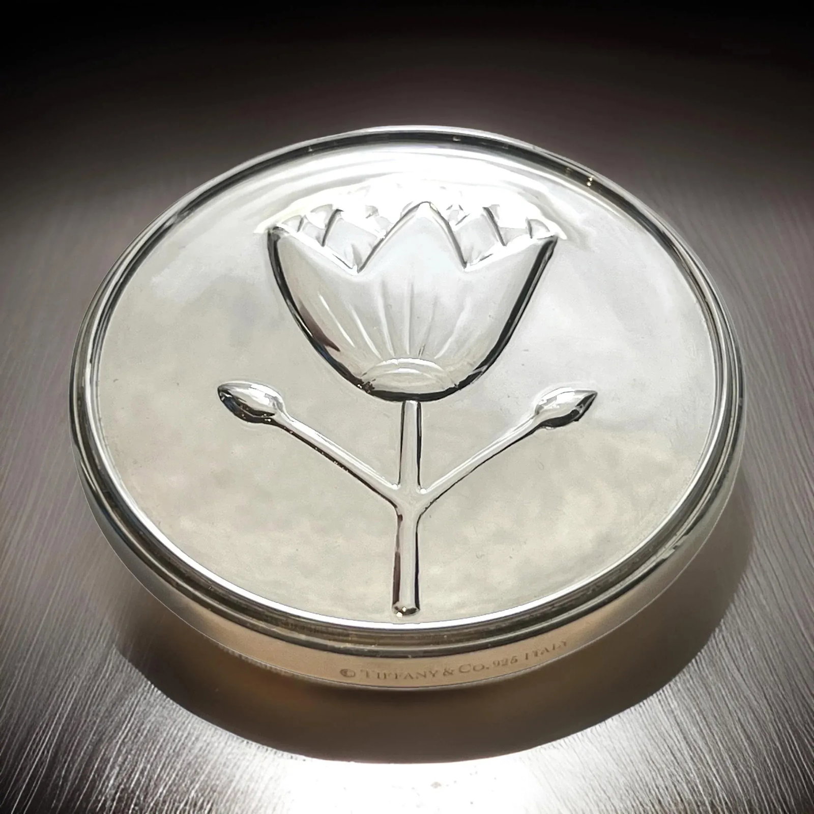 1990s Tiffany & Co. Sterling Silver Tulip Hand Mirror - 5