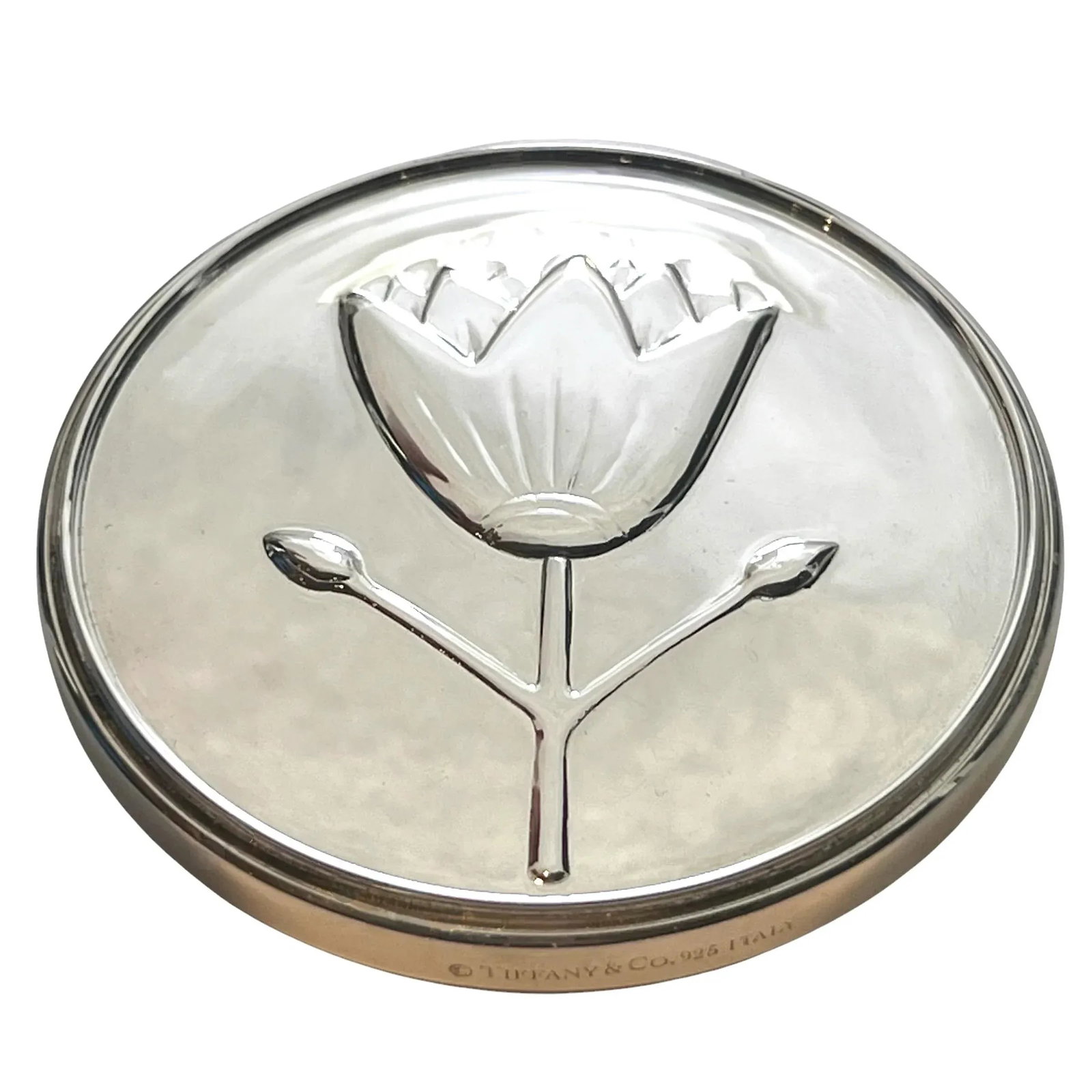 1990s Tiffany & Co. Sterling Silver Tulip Hand Mirror - 8