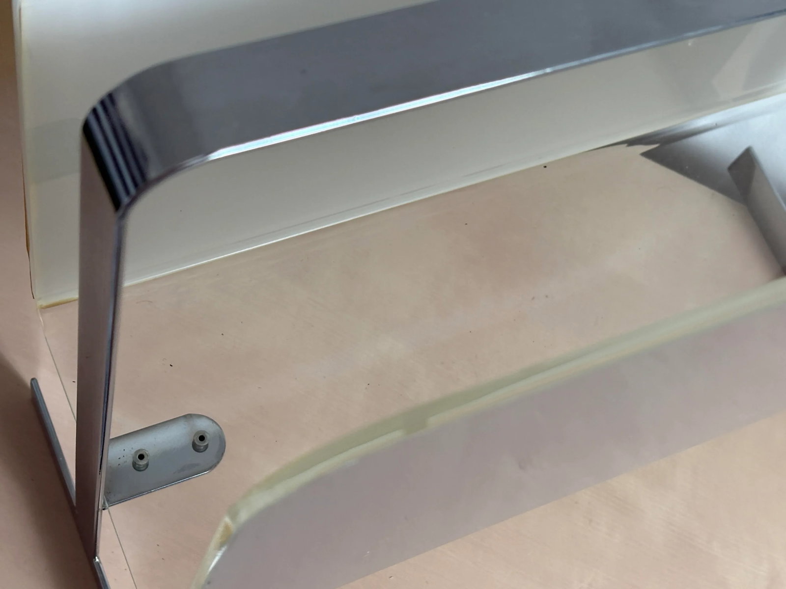 1970s Lucite and Chrome Magazine Holder Attributed to Milo Baughman - 12