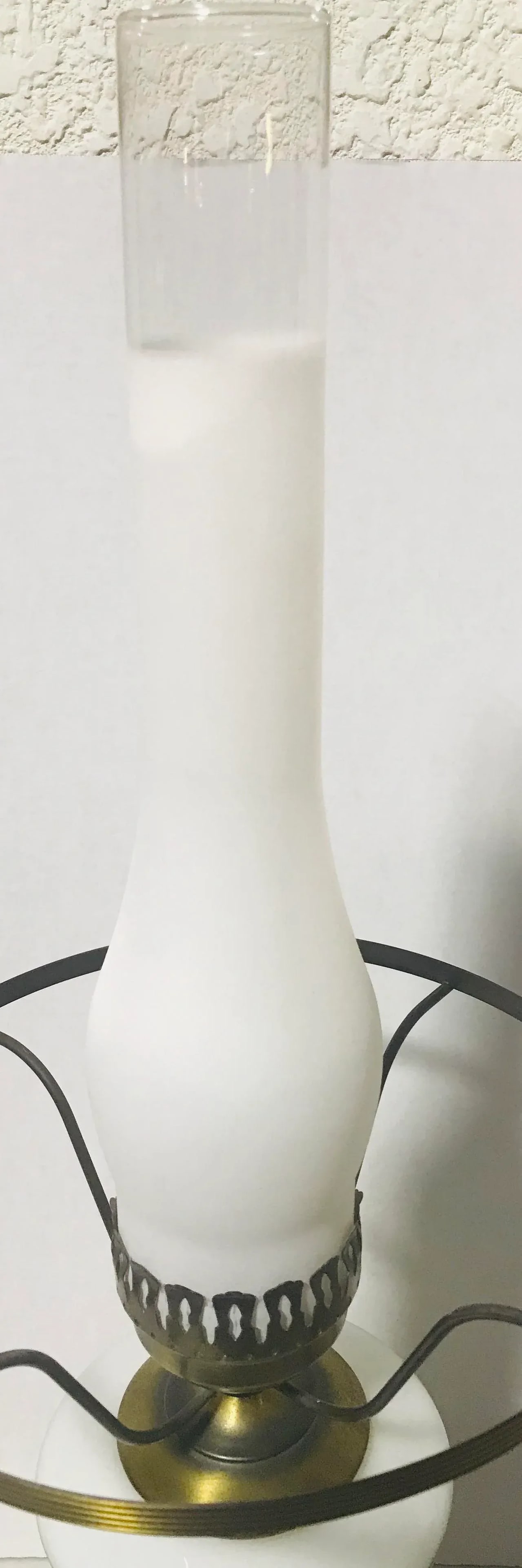Mid Century Hurricane Lamps- A Pair - 10