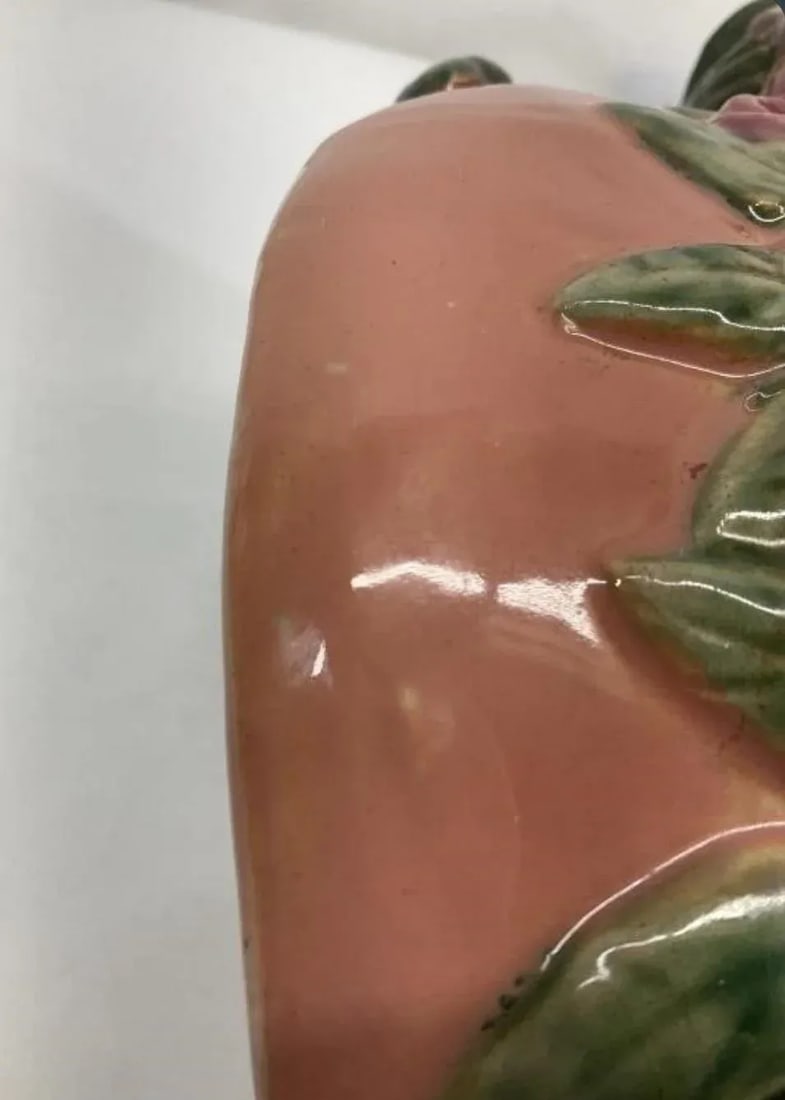 Vintage Signed Majolica Ceramic Monkey Bowl - 9
