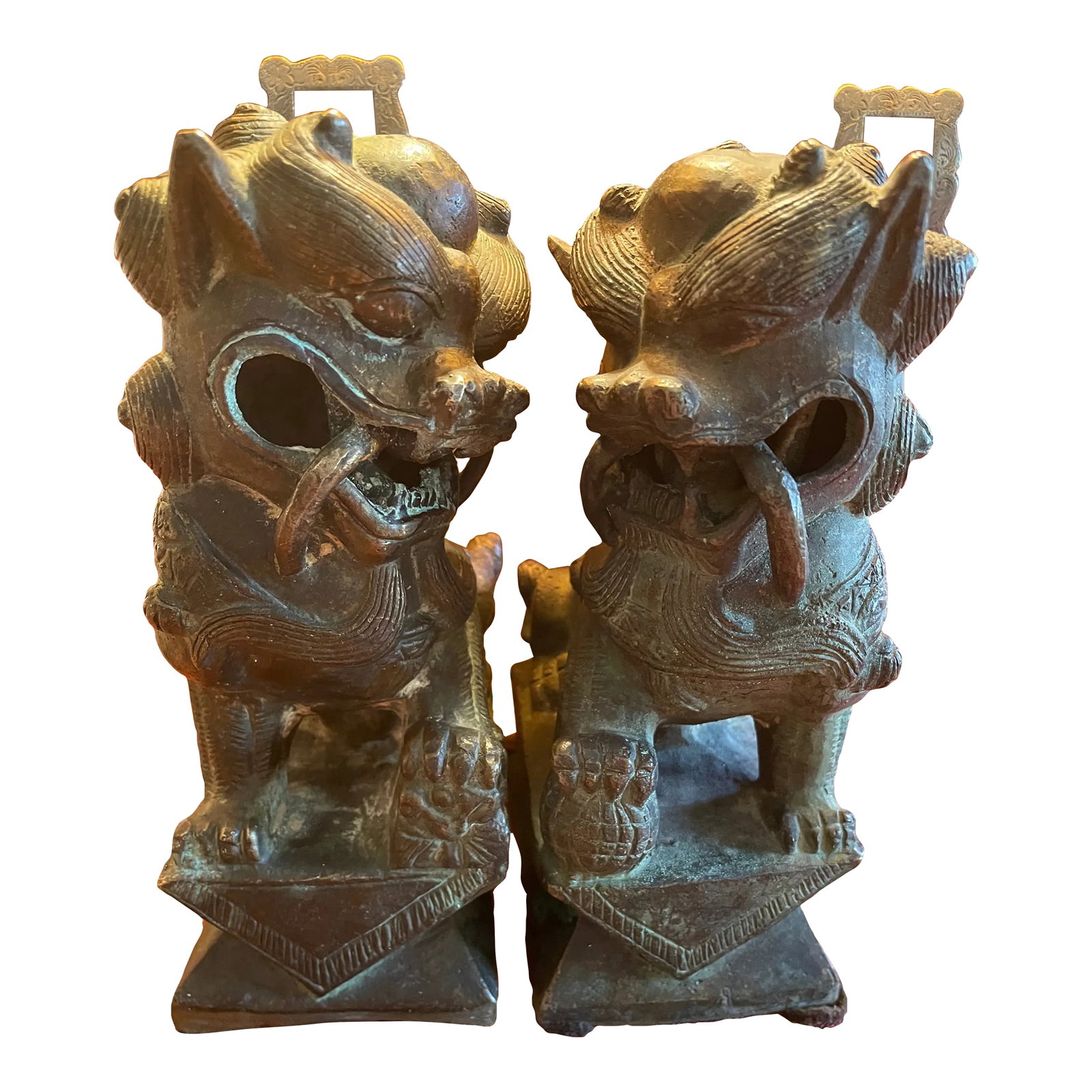 Vintage Chinese Guardian Lions (Foo Dogs)- a Pair (1 of 5)