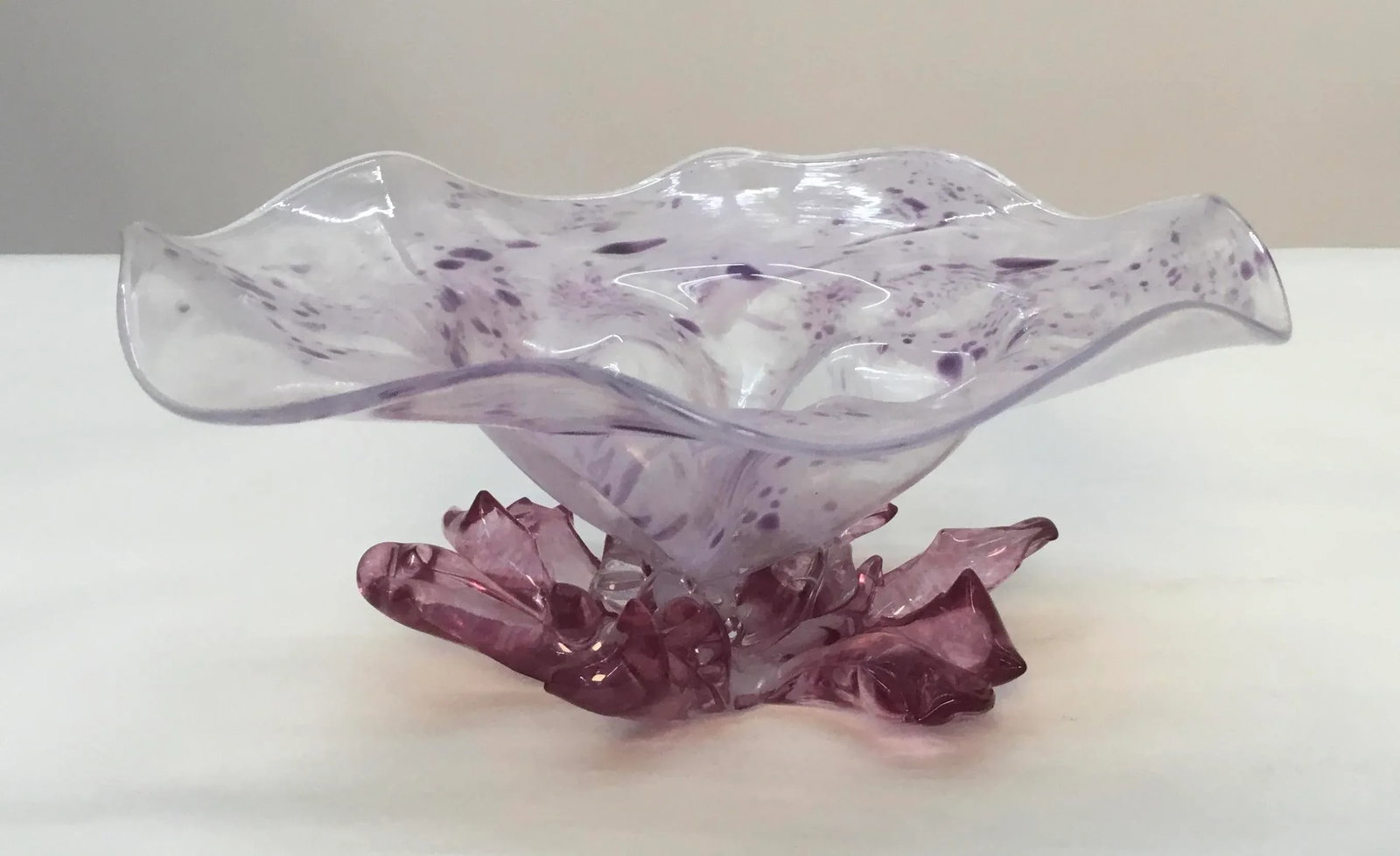 1990s Murano Glass Free Form Bowl - 3