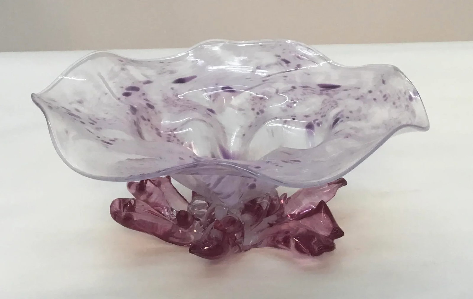 1990s Murano Glass Free Form Bowl - 4