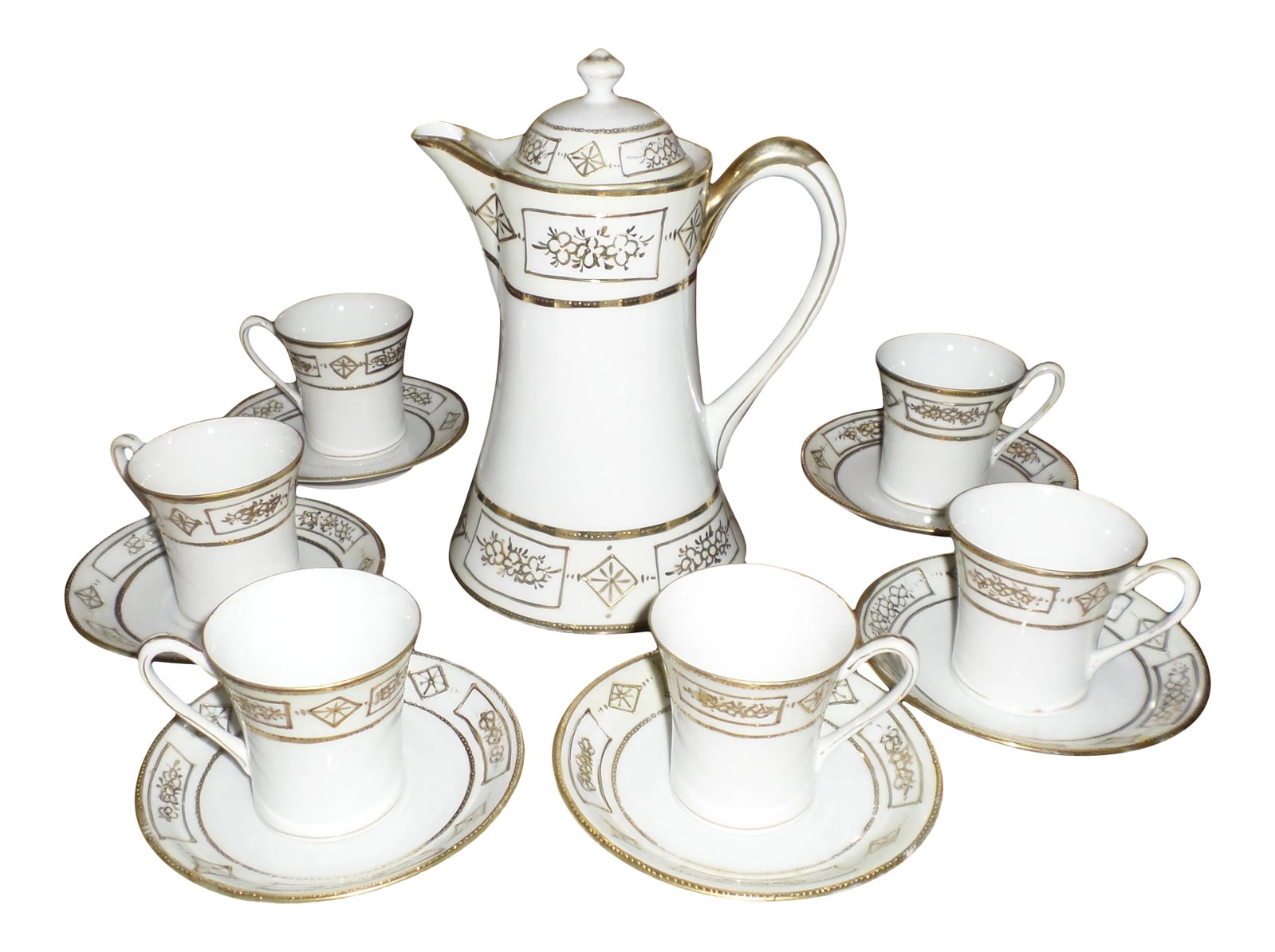 Antique Nippon Morimura Chocolate Set - Set of 13 (1 of 8)
