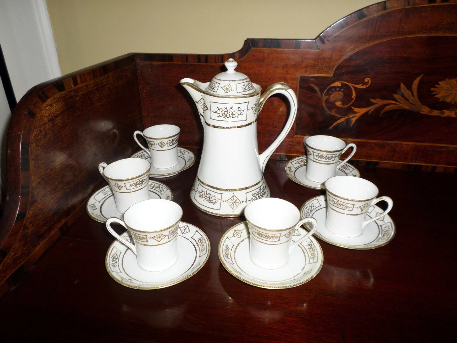 Antique Nippon Morimura Chocolate Set - Set of 13 - 8