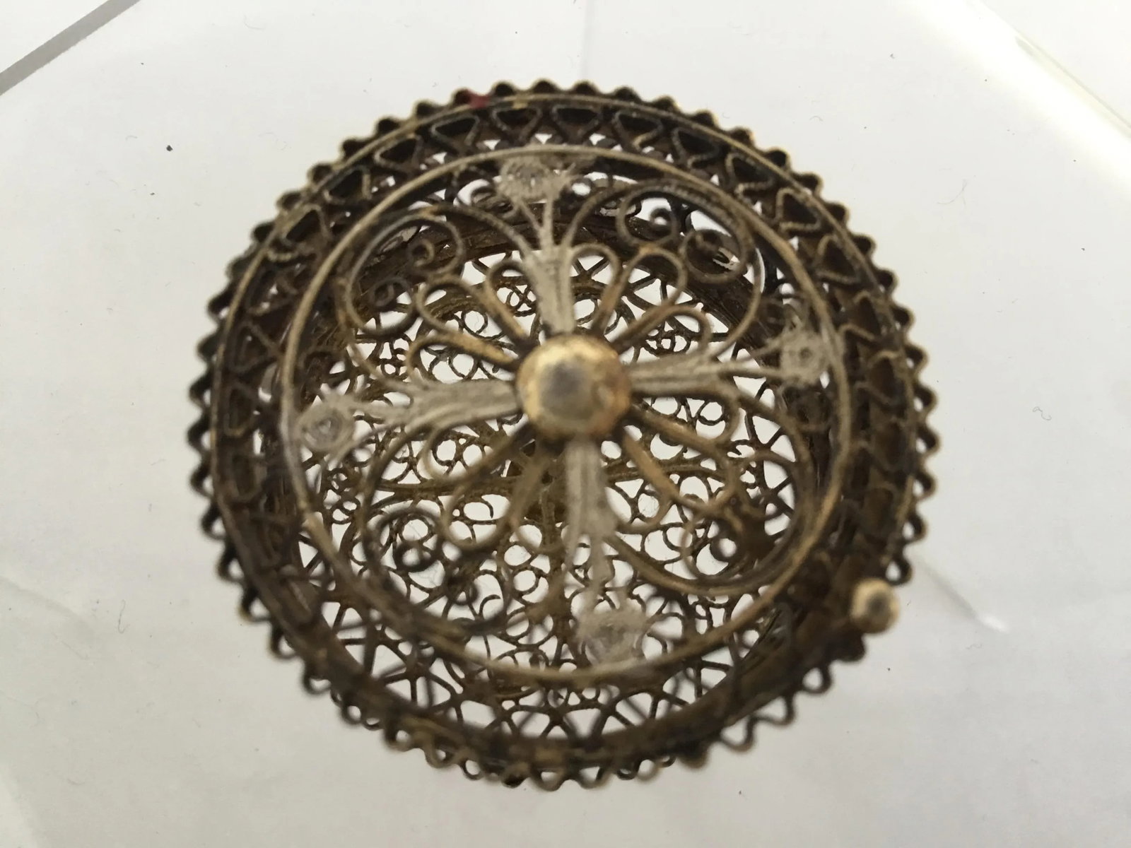 Antique Continental 800 Silver Miniature Ring Box - 10