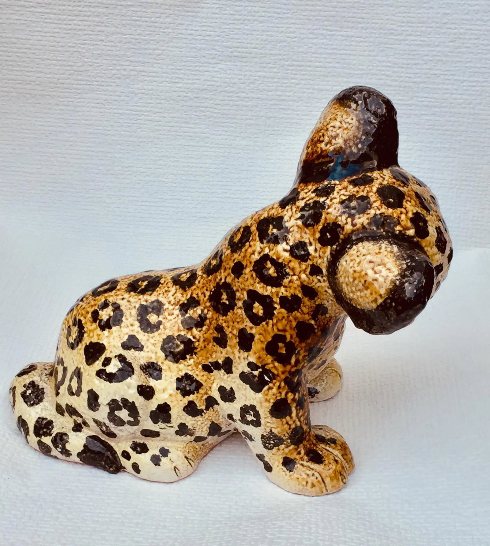 Mid-Century Italian Ceramic Leopard Cub, 1960s - 5