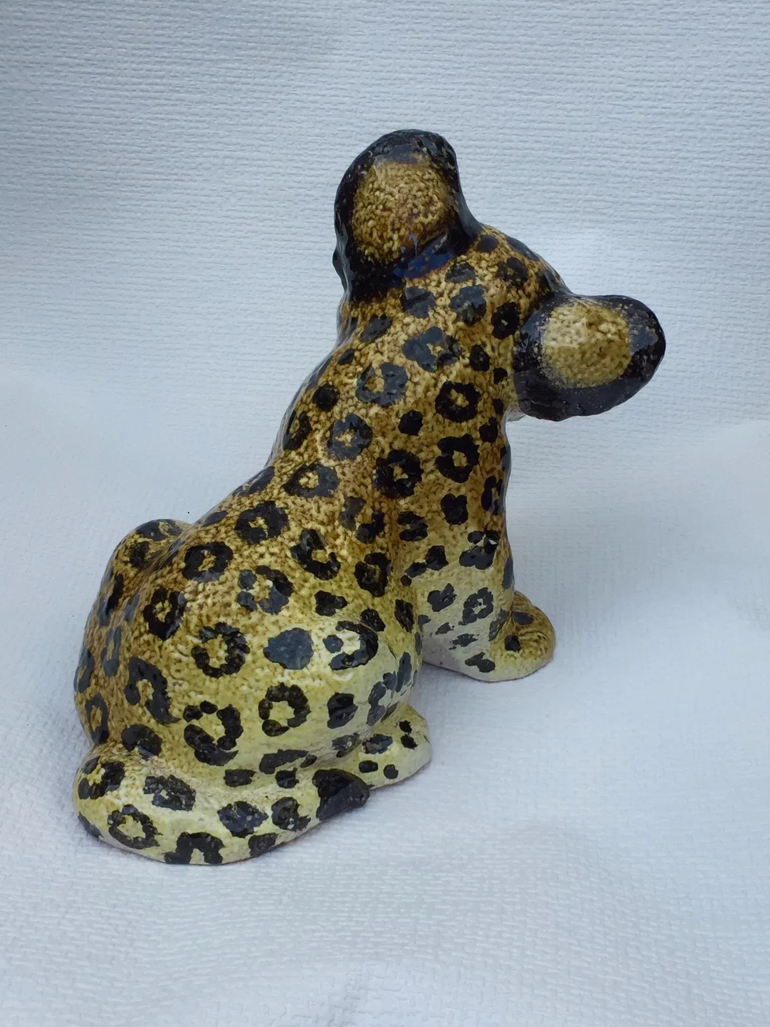 Mid-Century Italian Ceramic Leopard Cub, 1960s - 6
