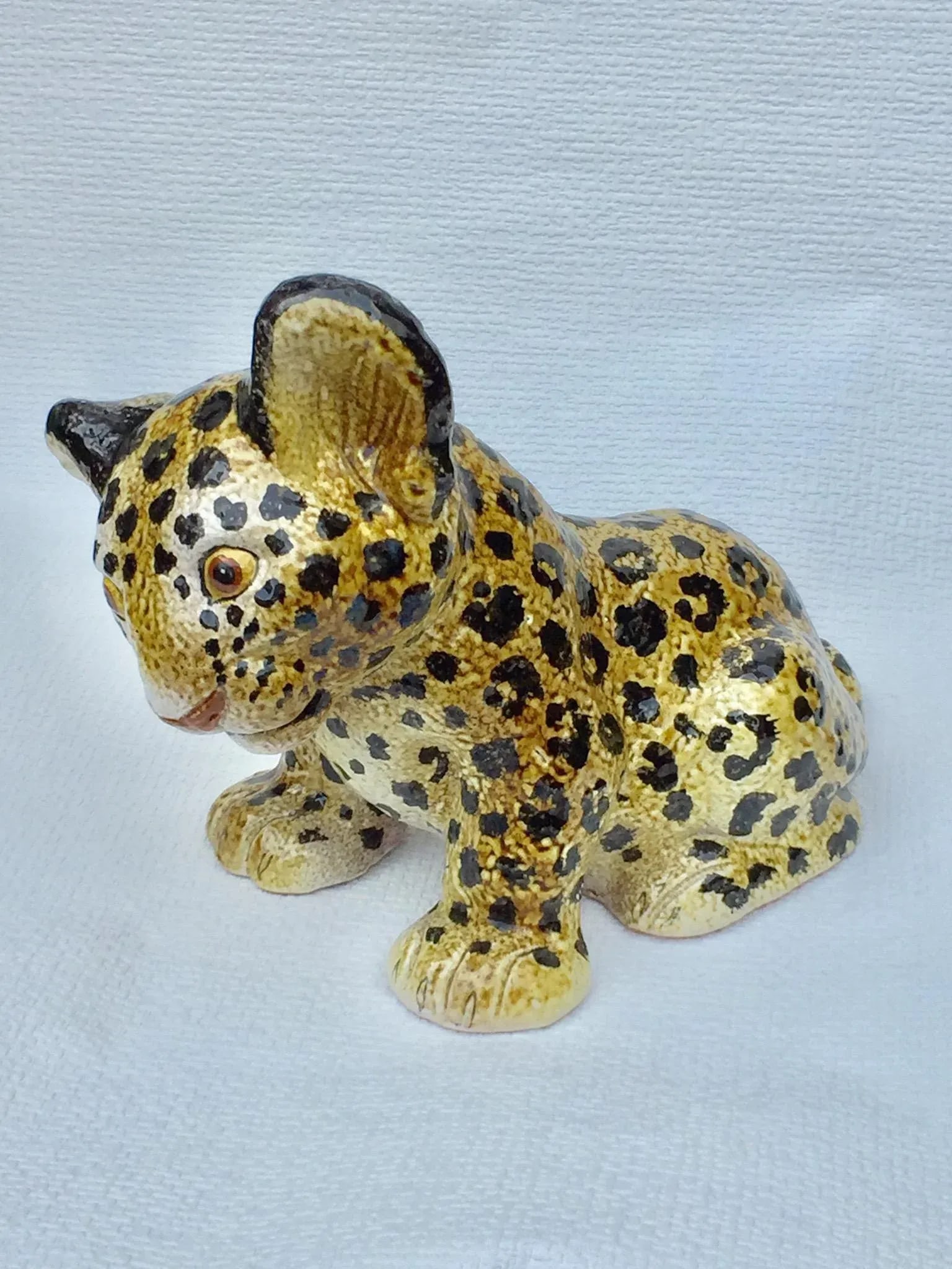 Mid-Century Italian Ceramic Leopard Cub, 1960s - 8