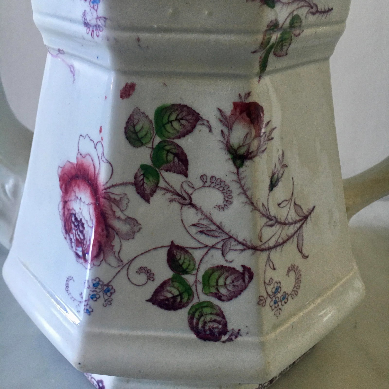 Aesthetic Movement Victorian Teapot With Violet Flowers - 5