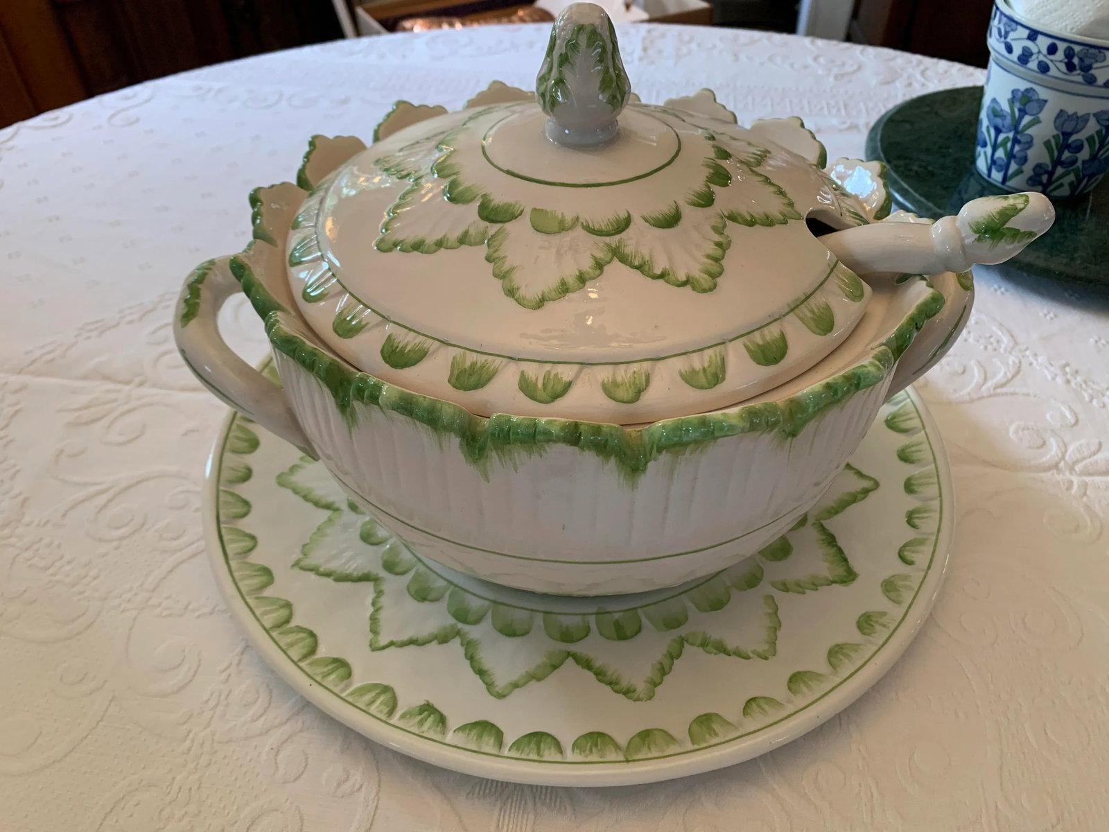 Mid Century Italian Pottery Tureen by Bassano - 10