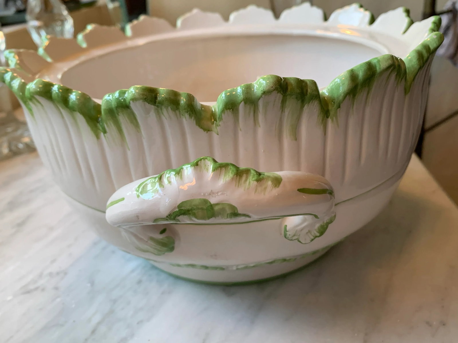 Mid Century Italian Pottery Tureen by Bassano - 5