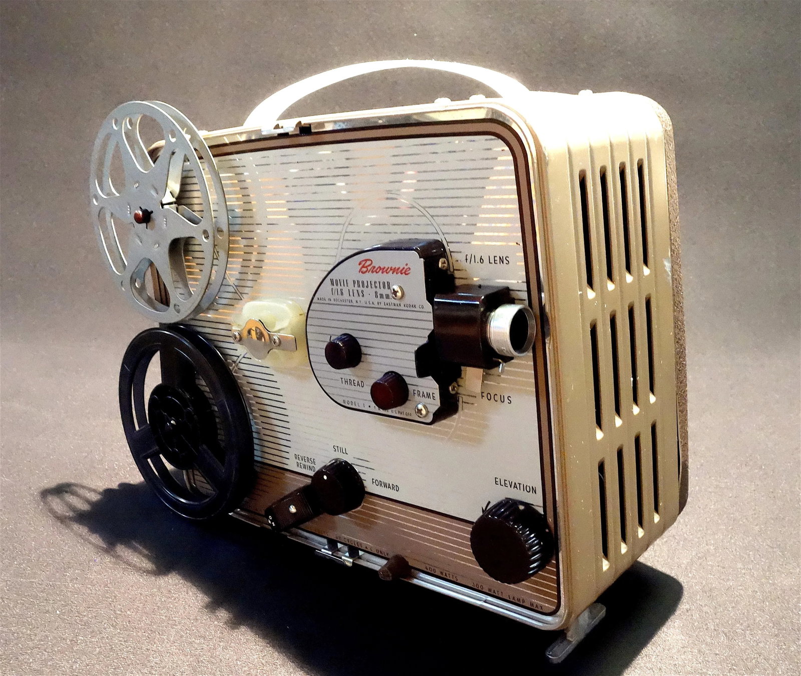 Eastman Kodak Company Circa 1950s, 8mm Movie Projector. for Home or Office Display. - 7