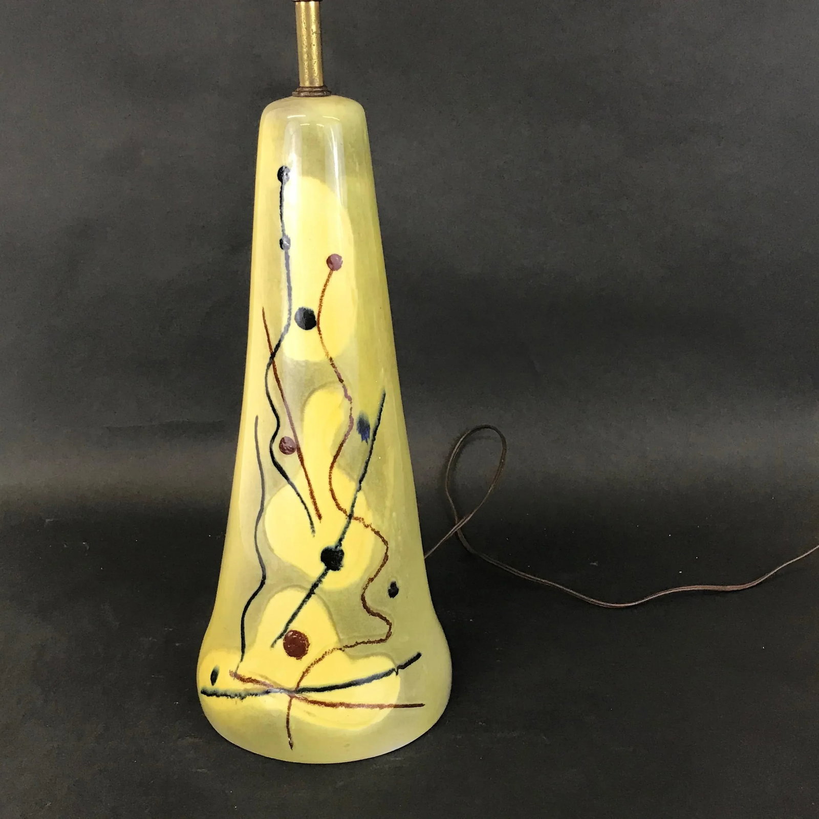 1940s Atomic Age Ceramic Table Lamp - 3