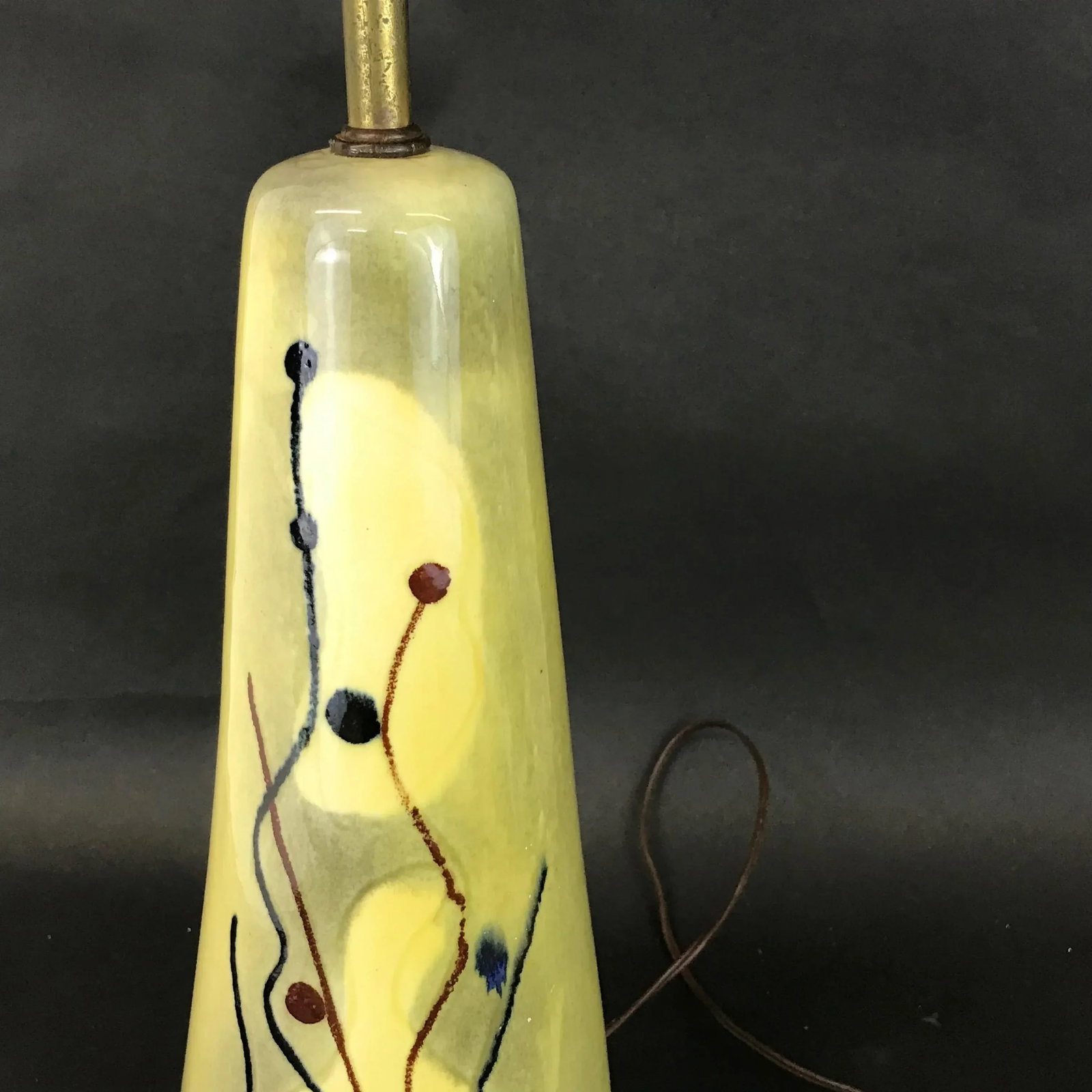 1940s Atomic Age Ceramic Table Lamp - 4