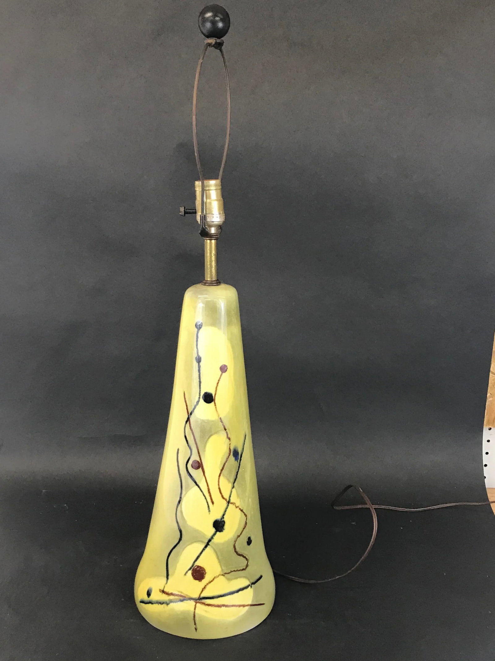 1940s Atomic Age Ceramic Table Lamp - 7