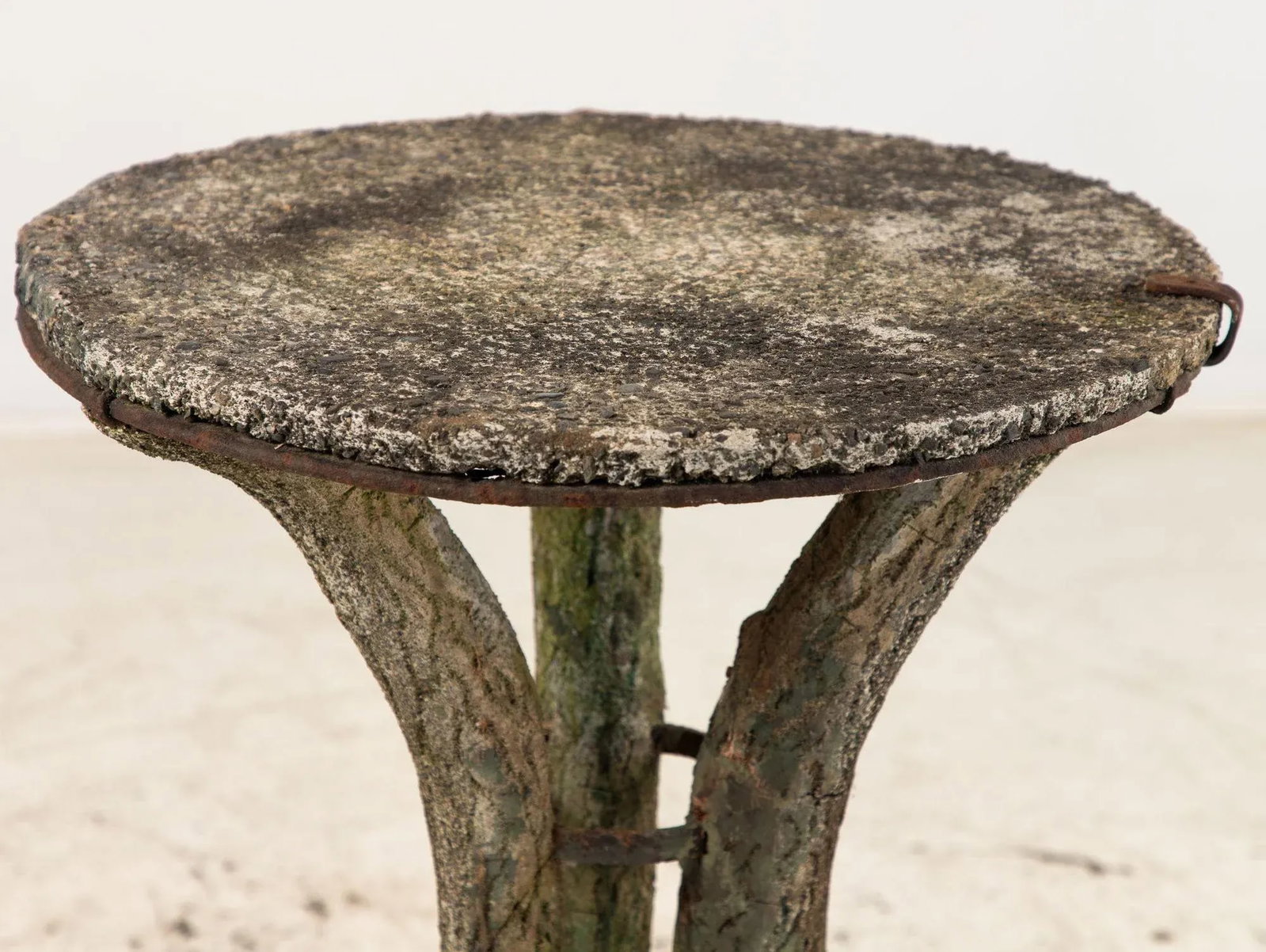 Faux Bois Reconstituted Stone Table, Scotland Early 20th C. - 5