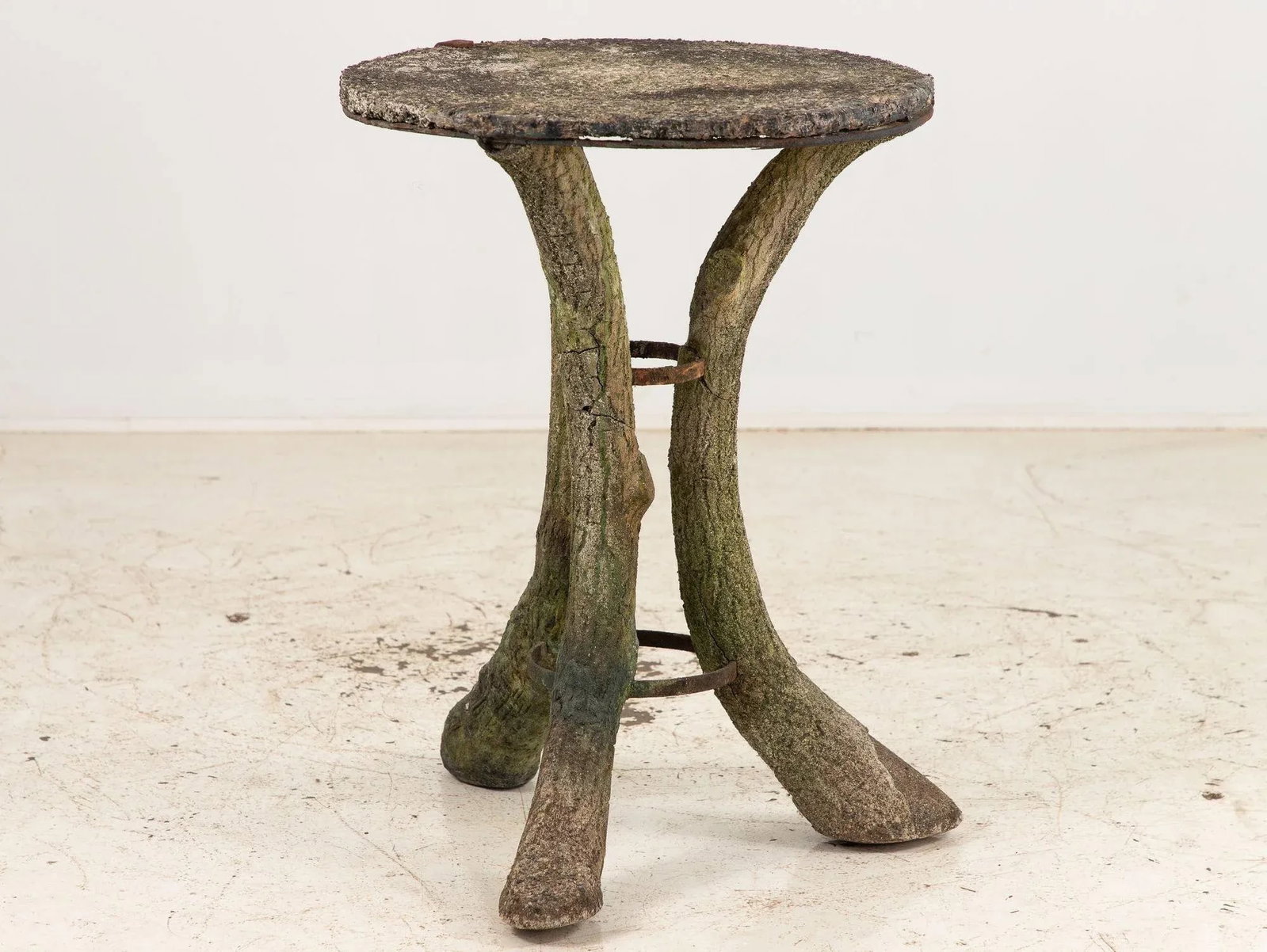 Faux Bois Reconstituted Stone Table, Scotland Early 20th C. - 6