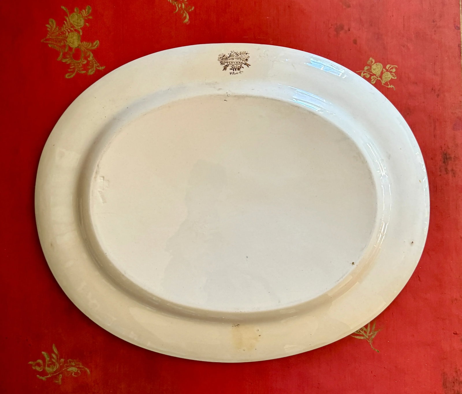1860s Burgess & Leigh "Teheran" Transferware Platter - 2