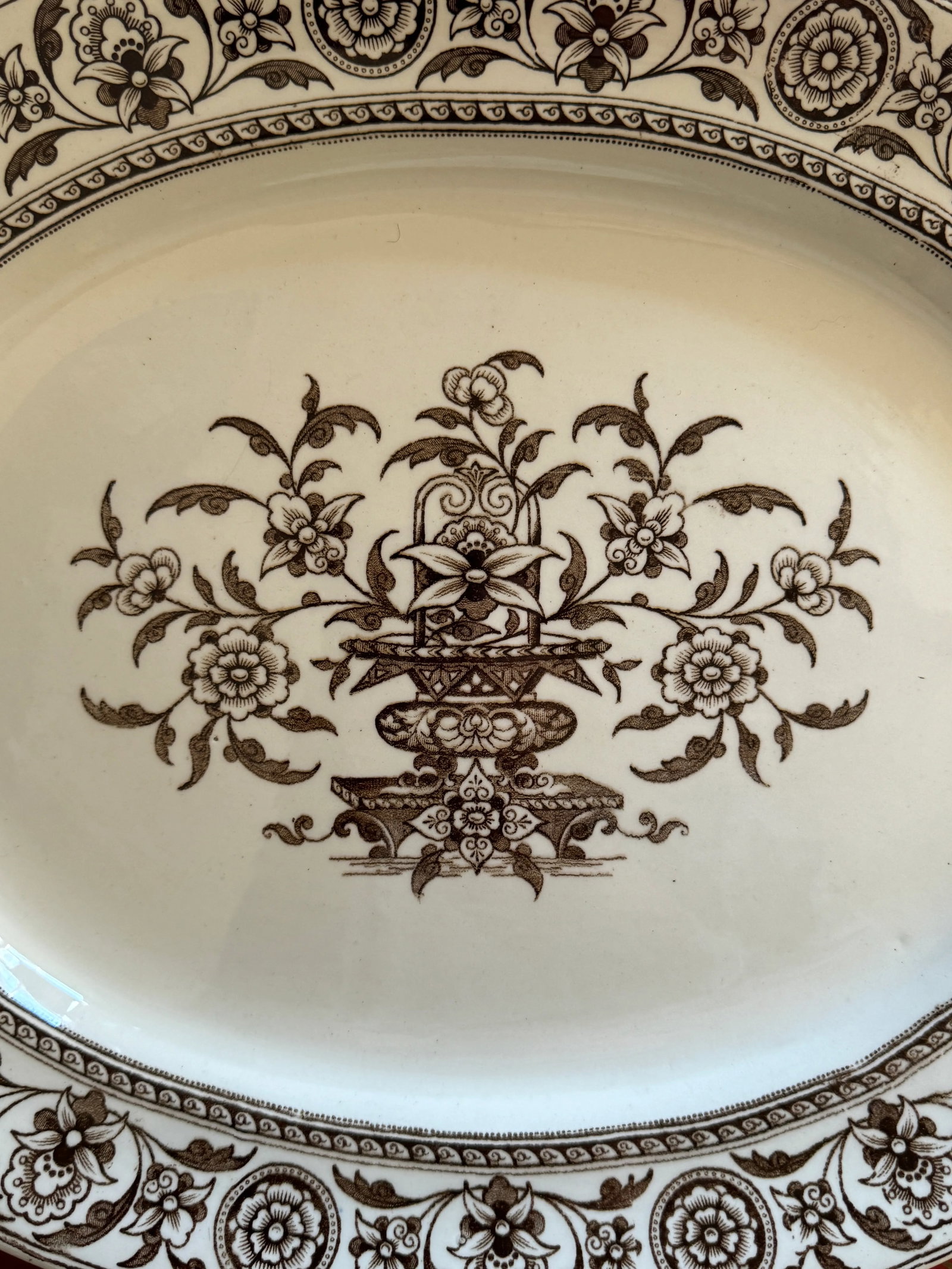 1860s Burgess & Leigh "Teheran" Transferware Platter - 3