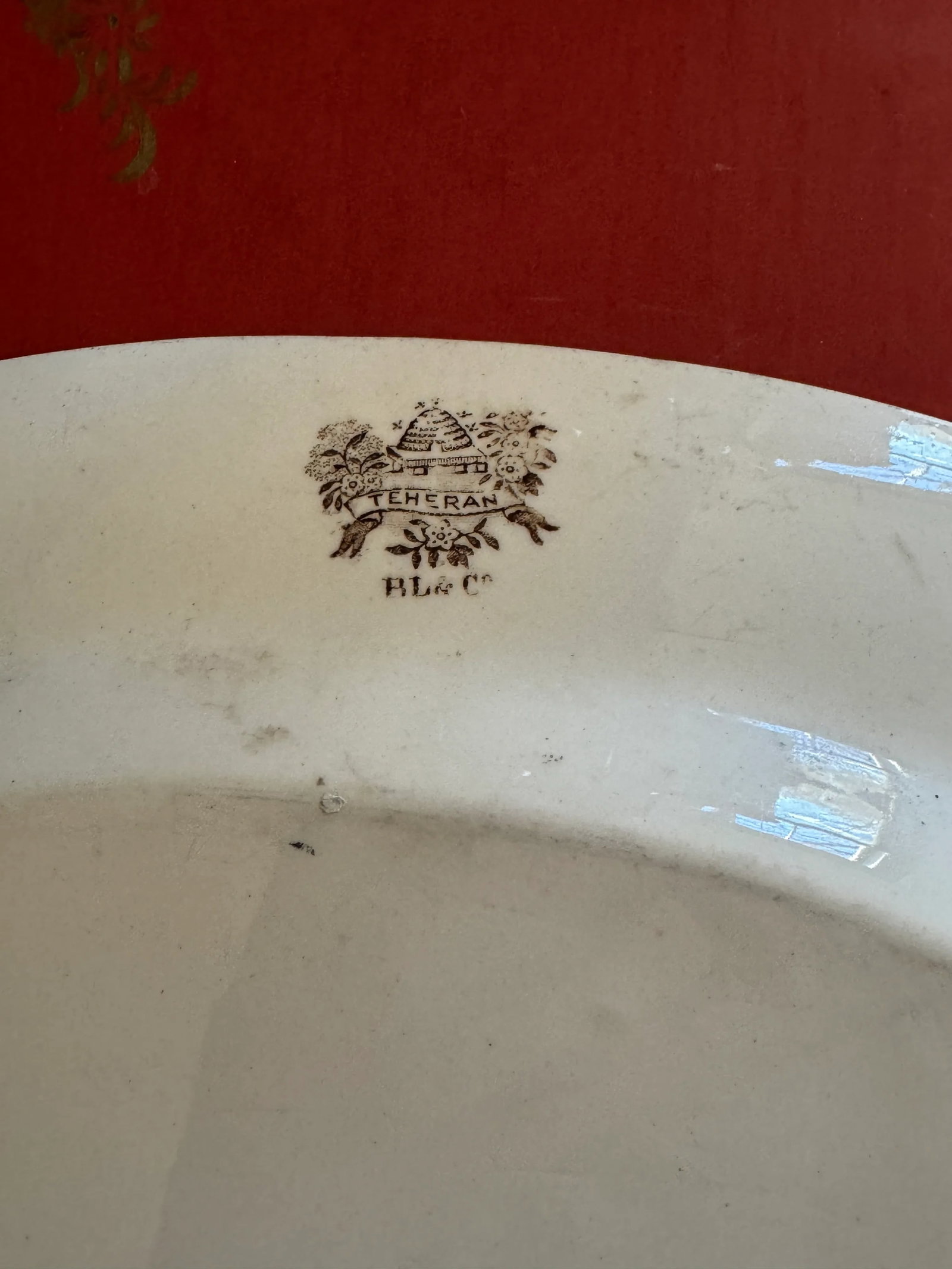 1860s Burgess & Leigh "Teheran" Transferware Platter - 4