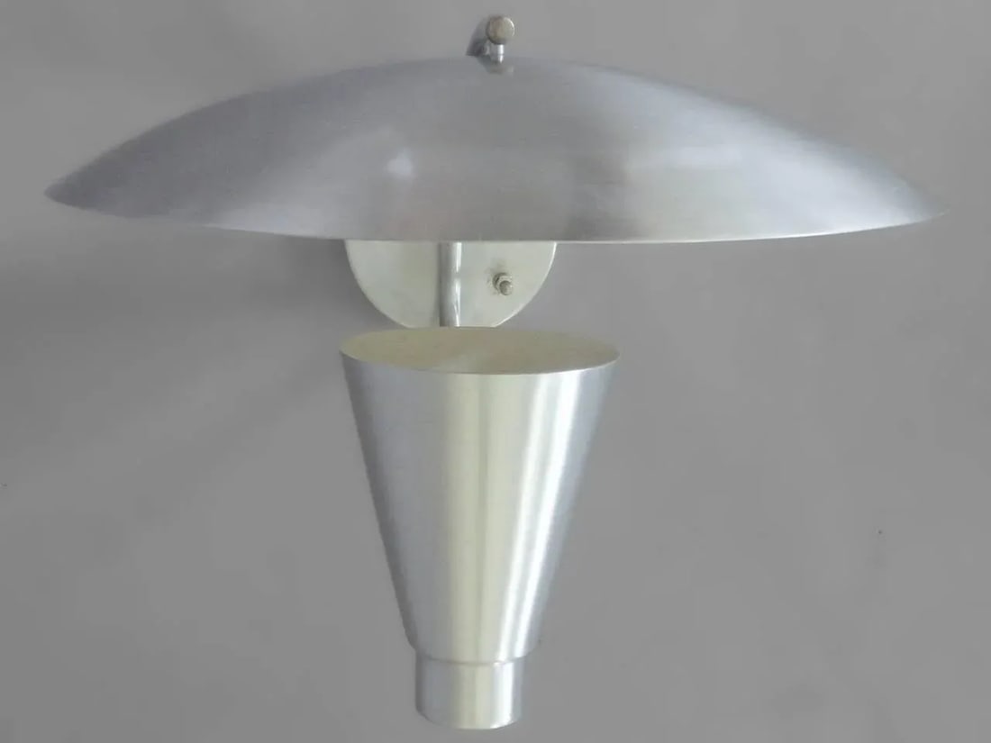 Aluminum Cone with Deflector Wall Sconce - 2