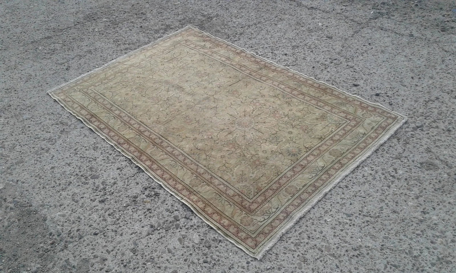 Hand Wowen Wool Turkish Rug, Rug,Vintage Rug,Beatifull Color Combination Turkish Retro Rug, Home Dec - 10