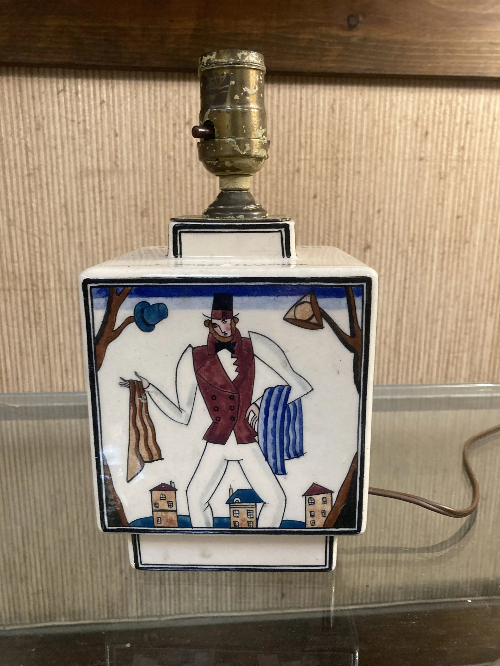 1920s Robert Lallemant Ceramic Lamp - 2