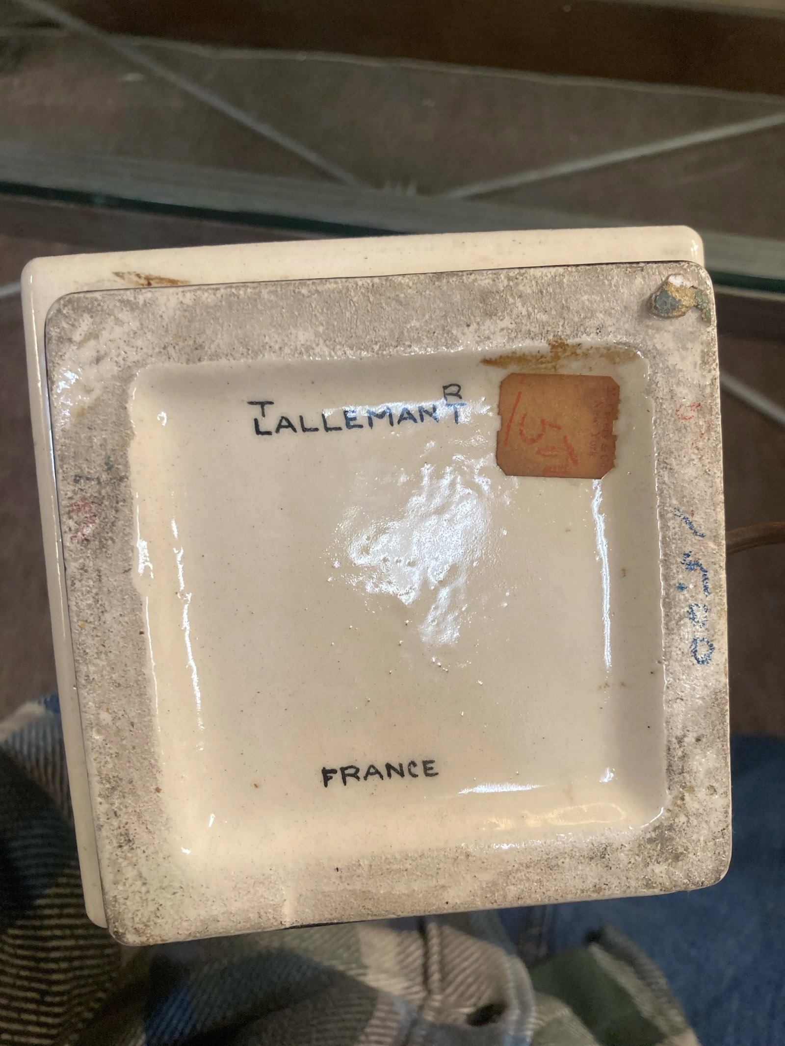 1920s Robert Lallemant Ceramic Lamp - 8