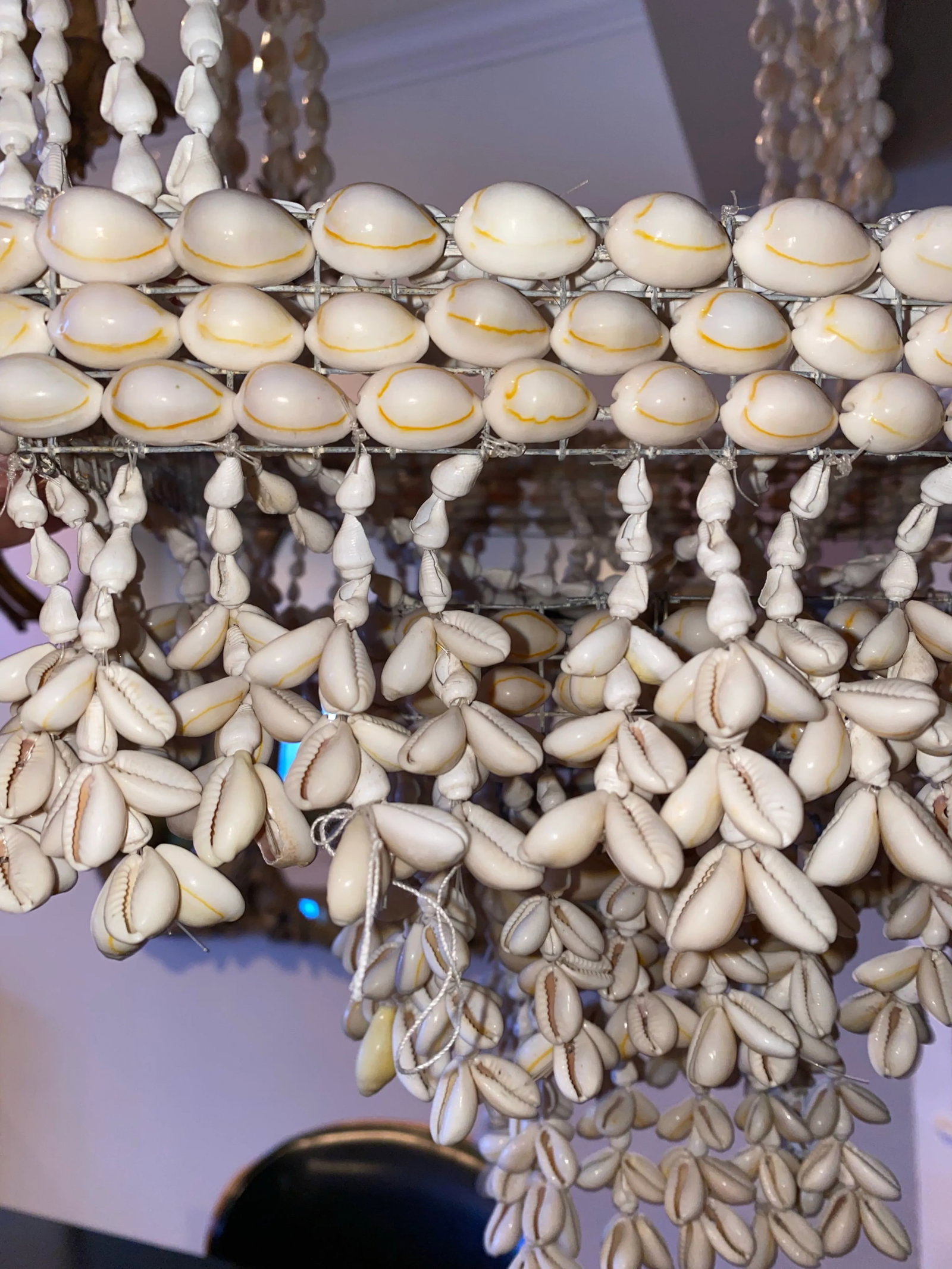 Vintage Boho Seashell Hanging Plant Chandelier - 10