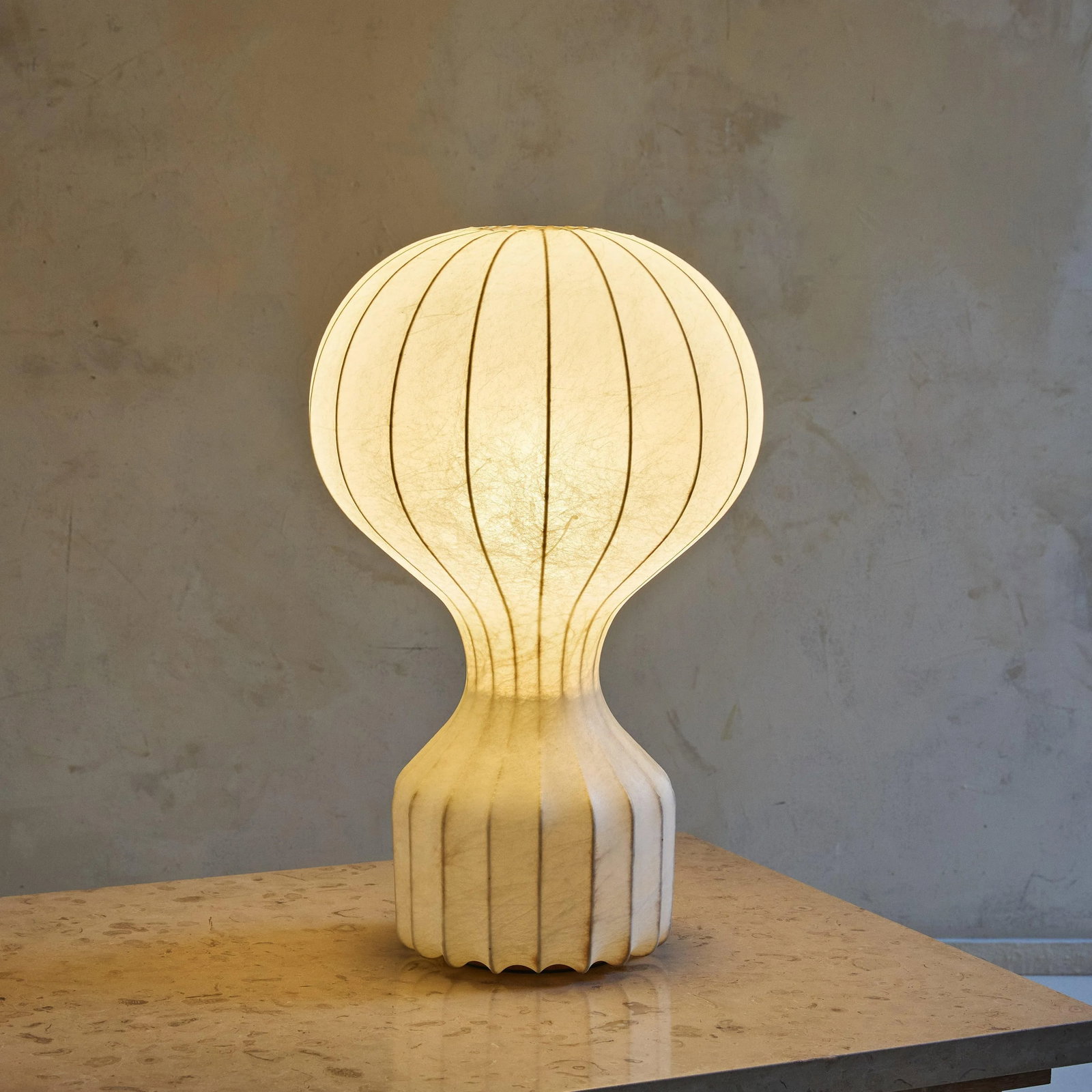 Large 'Gatto' Cocoon Table Lamp with Green Felt Bottom by Achille & Pier Giacomo - 2