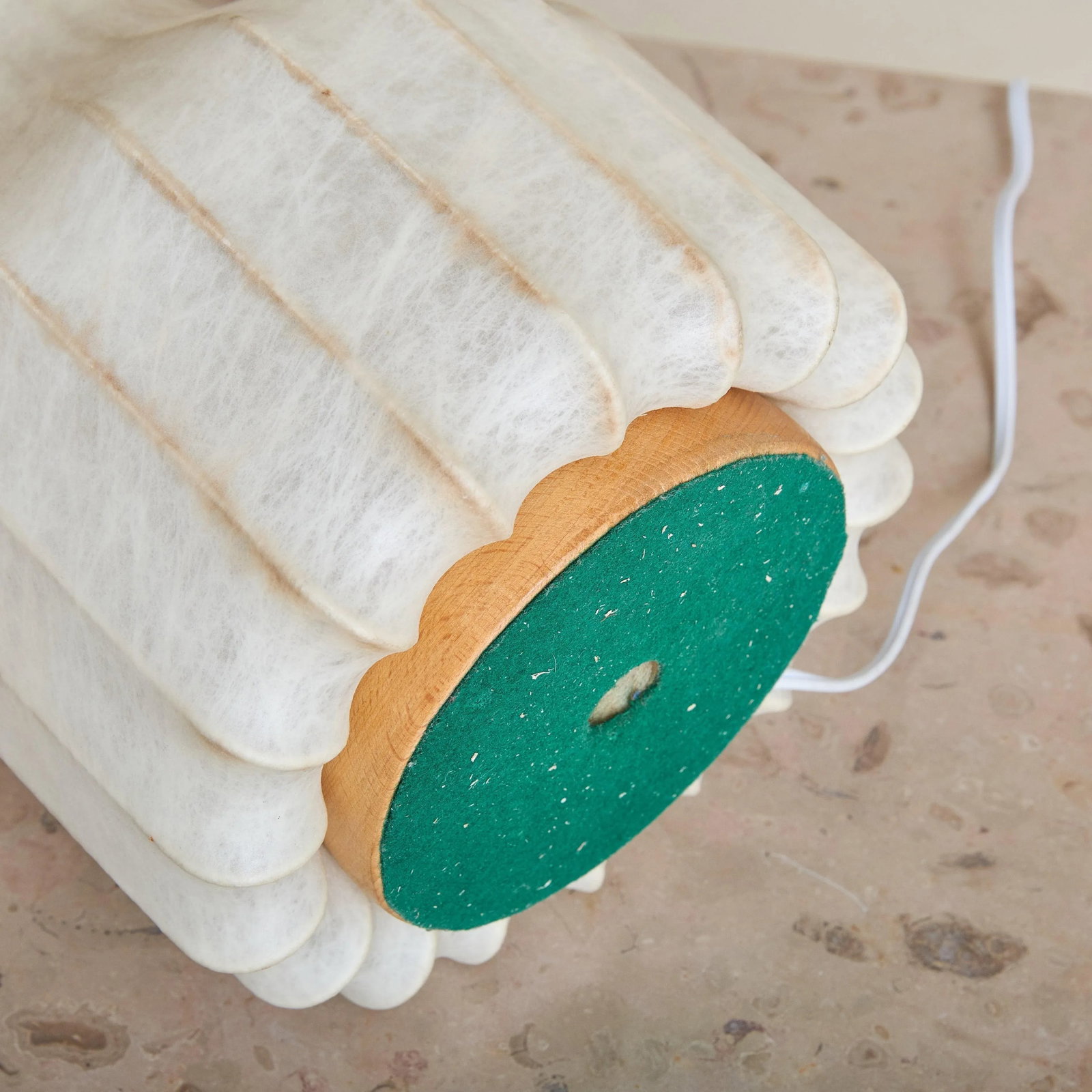 Large 'Gatto' Cocoon Table Lamp with Green Felt Bottom by Achille & Pier Giacomo - 8