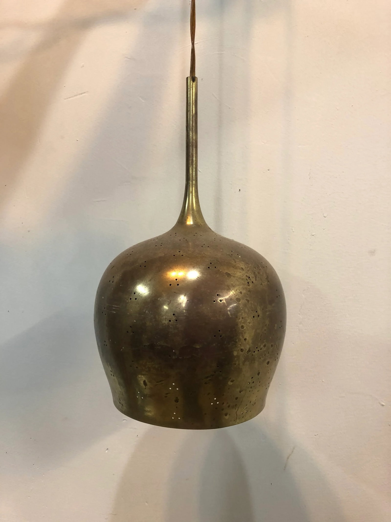 Paavo Tynell A1957 Brass Counterweight Pendant - 13