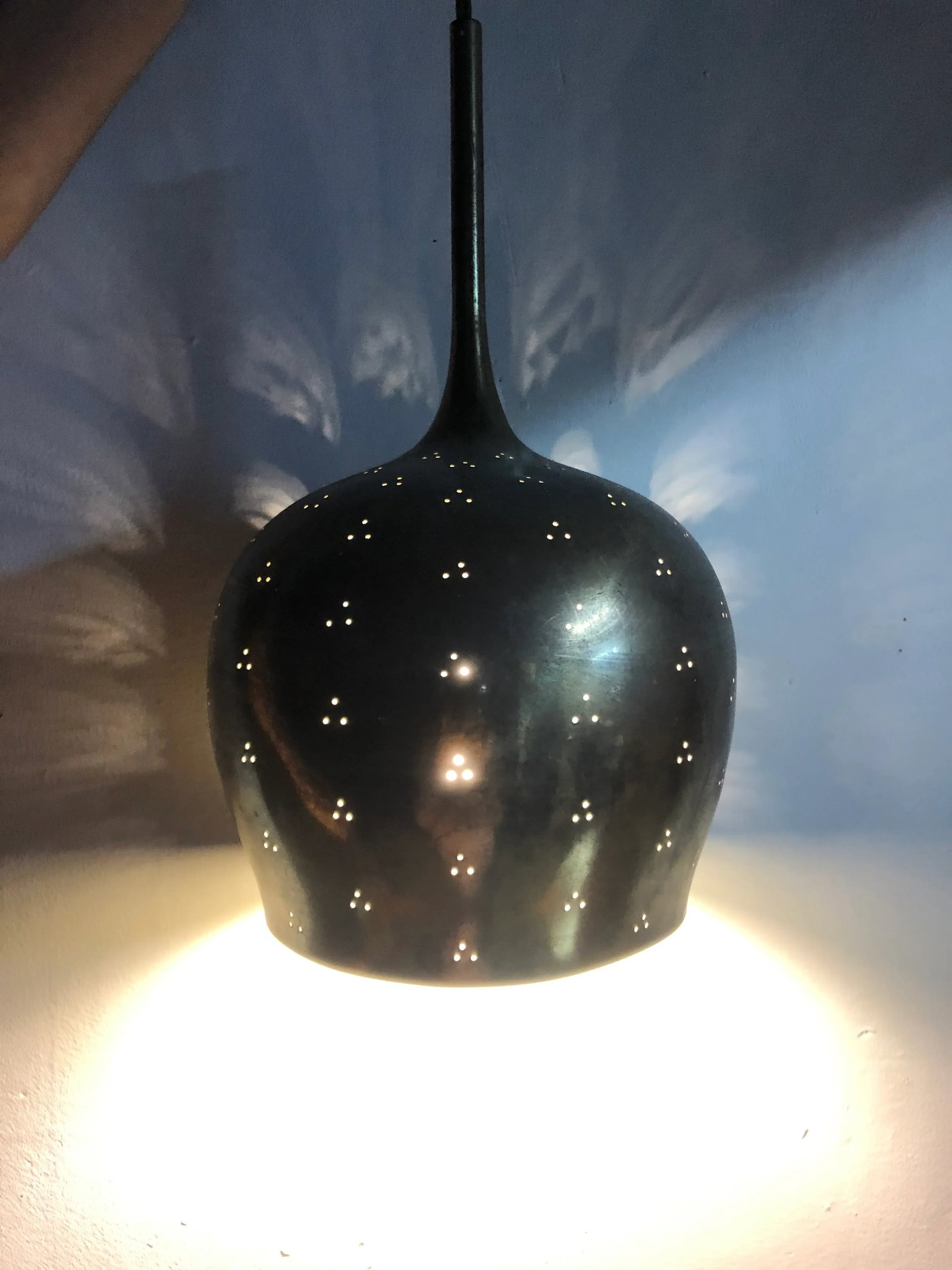 Paavo Tynell A1957 Brass Counterweight Pendant - 2