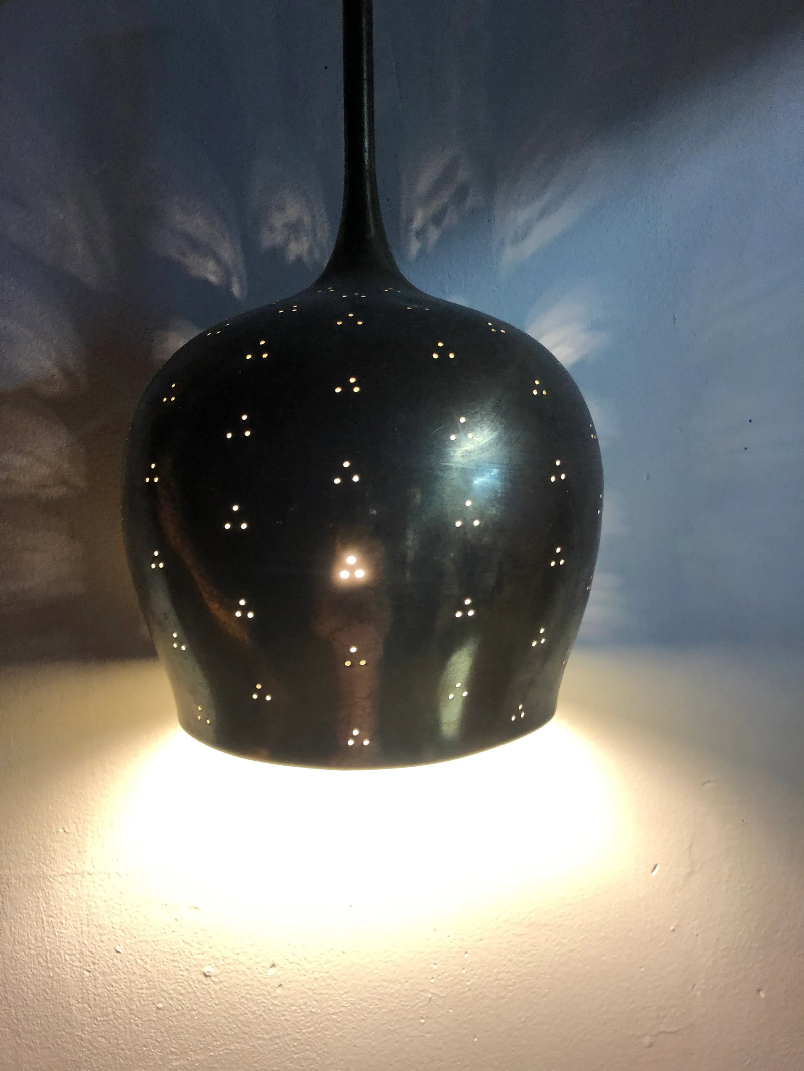 Paavo Tynell A1957 Brass Counterweight Pendant - 3