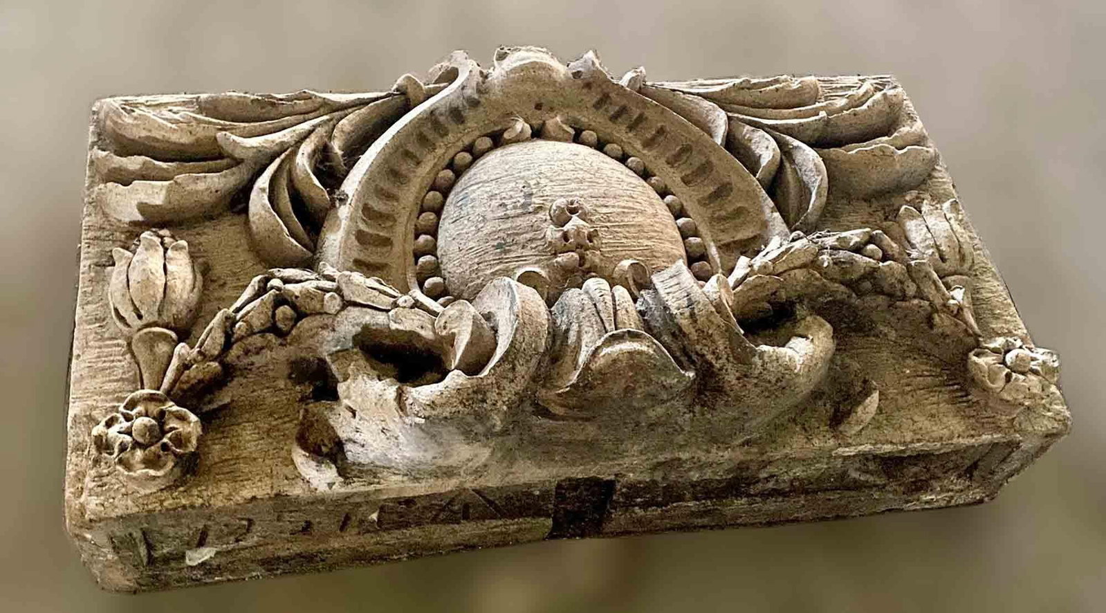 Antique Terracotta Plaque Neo Baroque Style - 3
