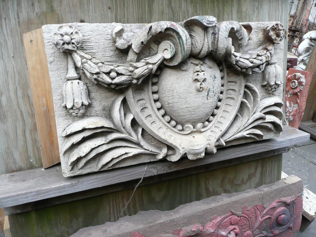 Antique Terracotta Plaque Neo Baroque Style - 6