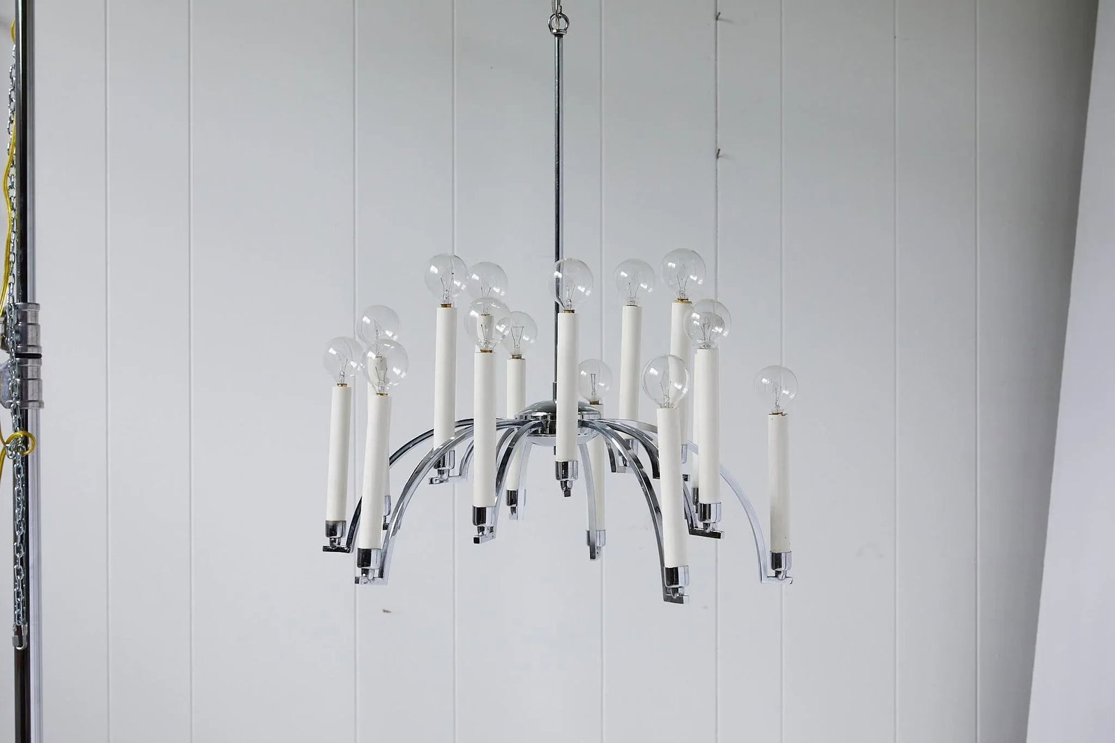 Midcentury Modern 14-Arm Chrome Chandelier by Lightolier - 2