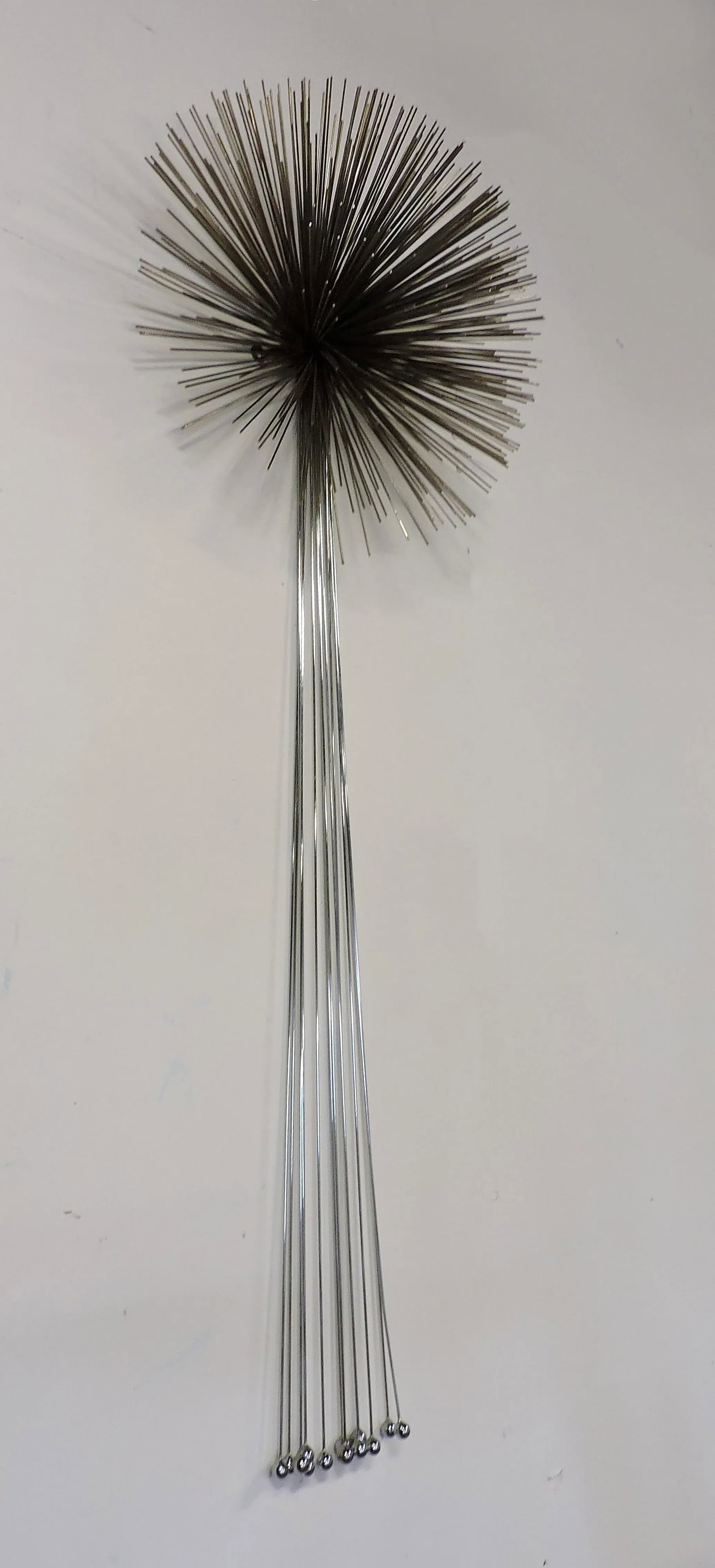 Curtis Jere Mid-Century Modern Mixed Metal Starburst Pom Pom Wall Sculpture - 2