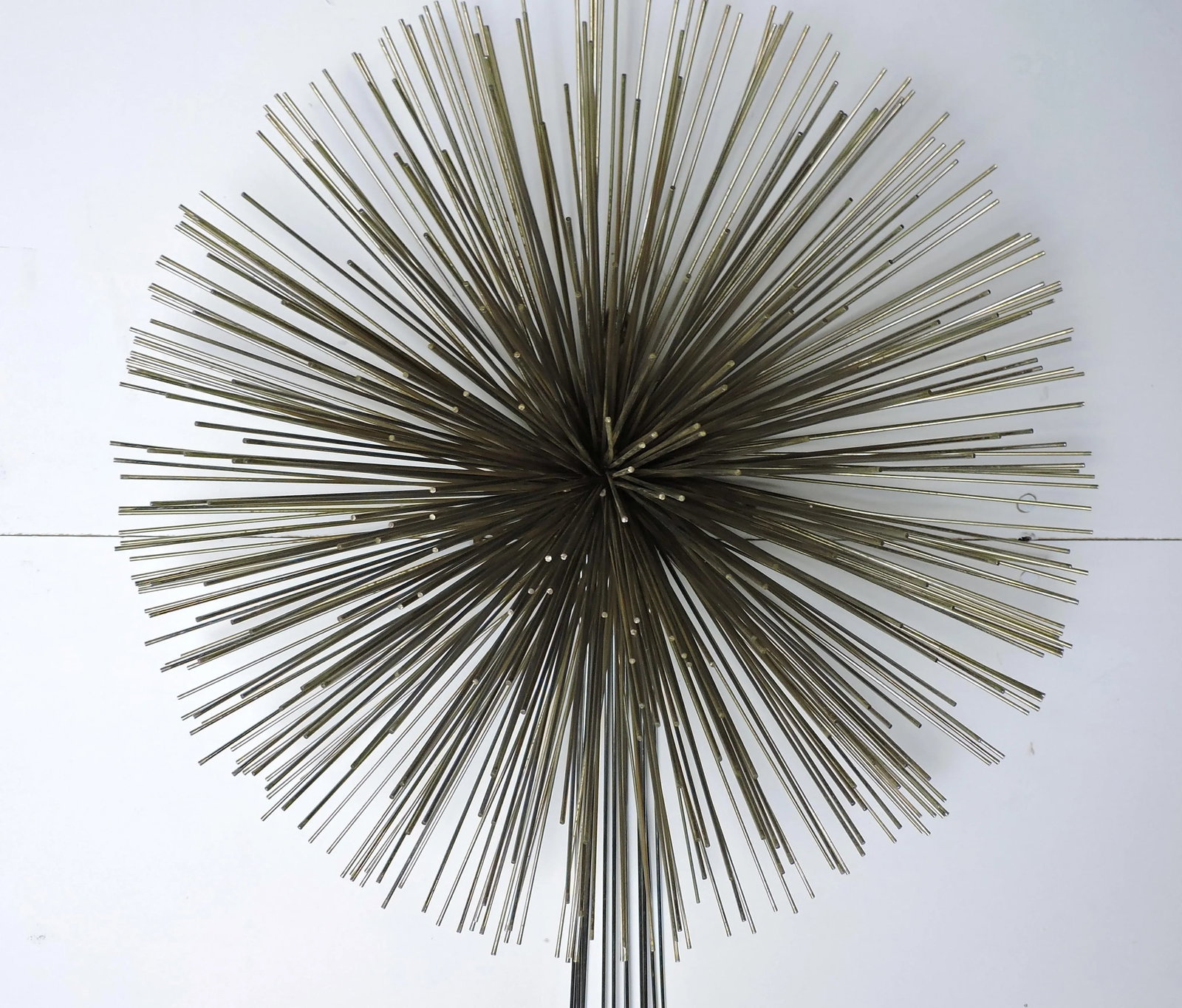 Curtis Jere Mid-Century Modern Mixed Metal Starburst Pom Pom Wall Sculpture - 4