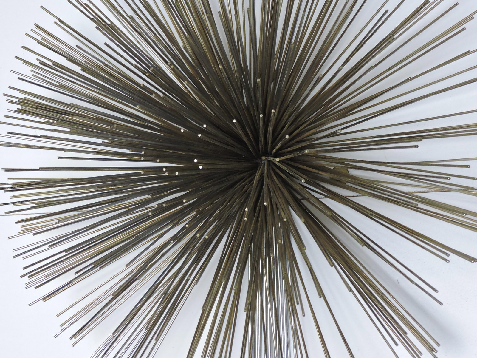 Curtis Jere Mid-Century Modern Mixed Metal Starburst Pom Pom Wall Sculpture - 5