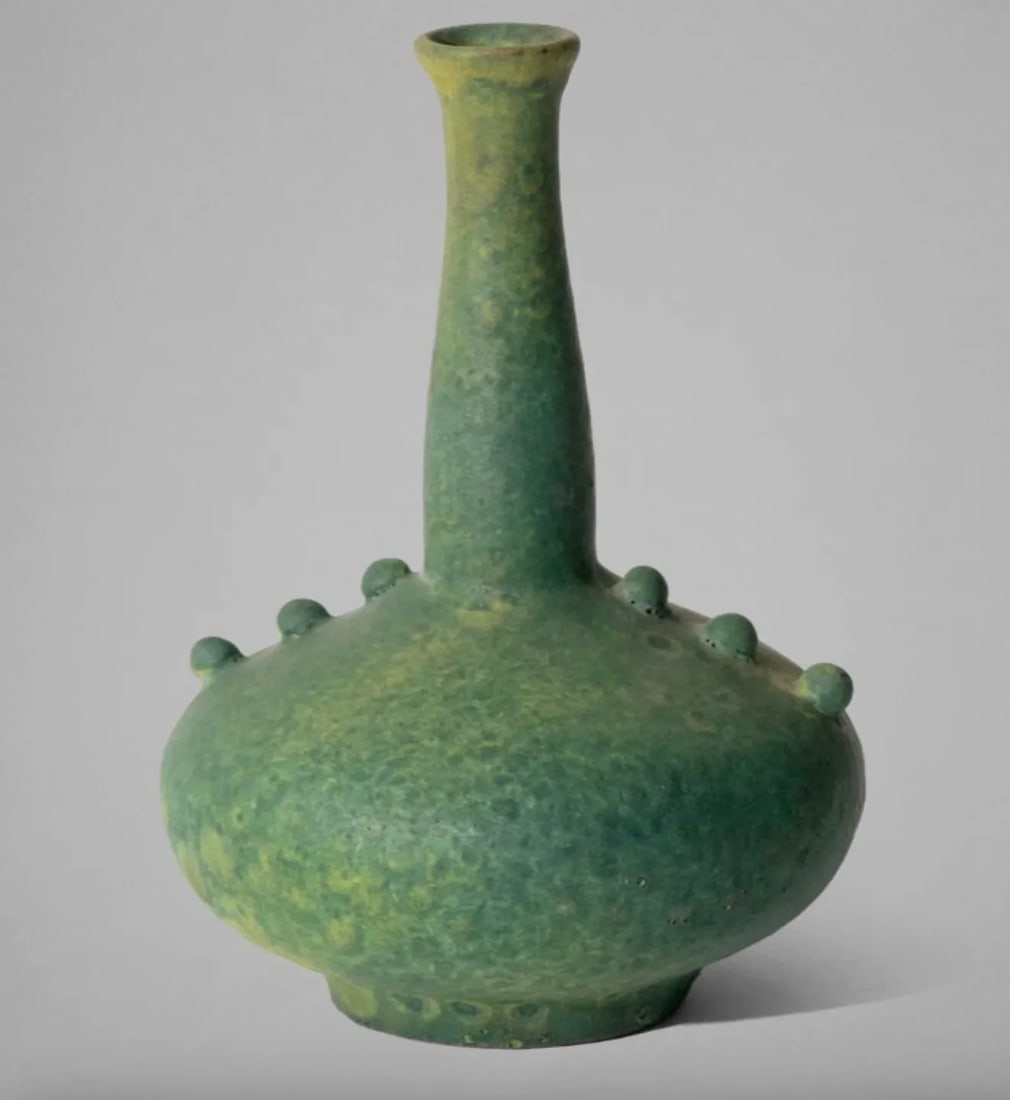 1952 Modernist Seafoam Ceramic Vessel - 2